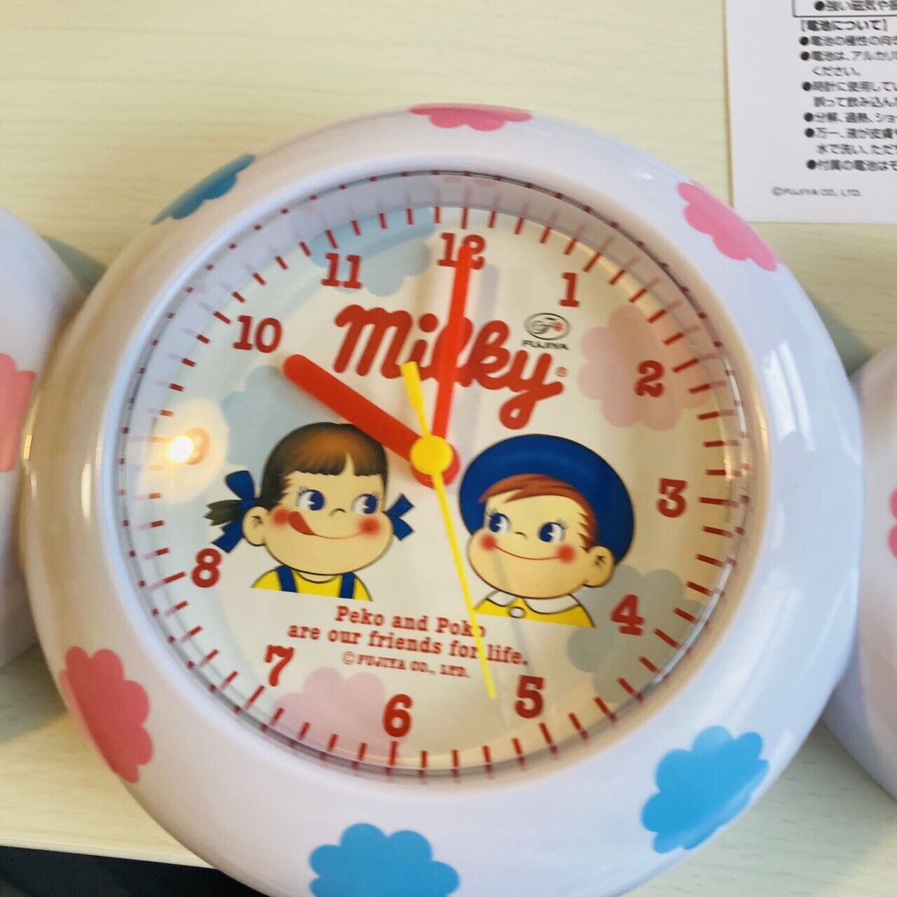 Peko chan Milky Table Clock Okashi-Kuji Candy Style FUJIYA Anime Character Peco