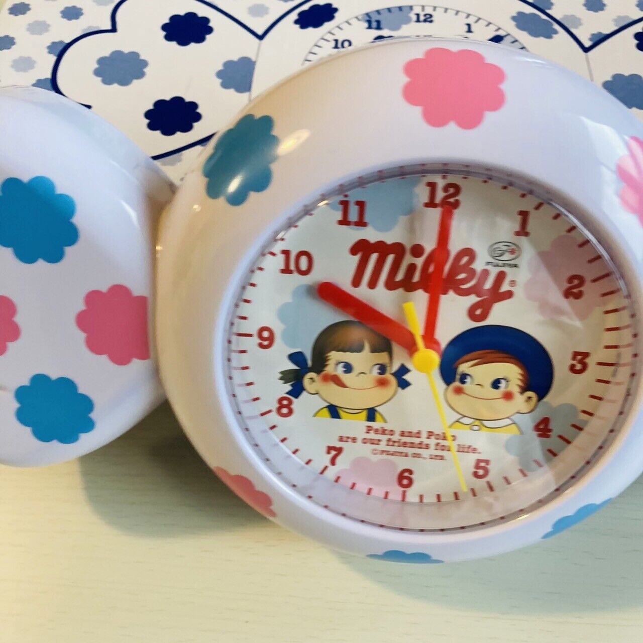 Peko chan Milky Table Clock Okashi-Kuji Candy Style FUJIYA Anime Character Peco