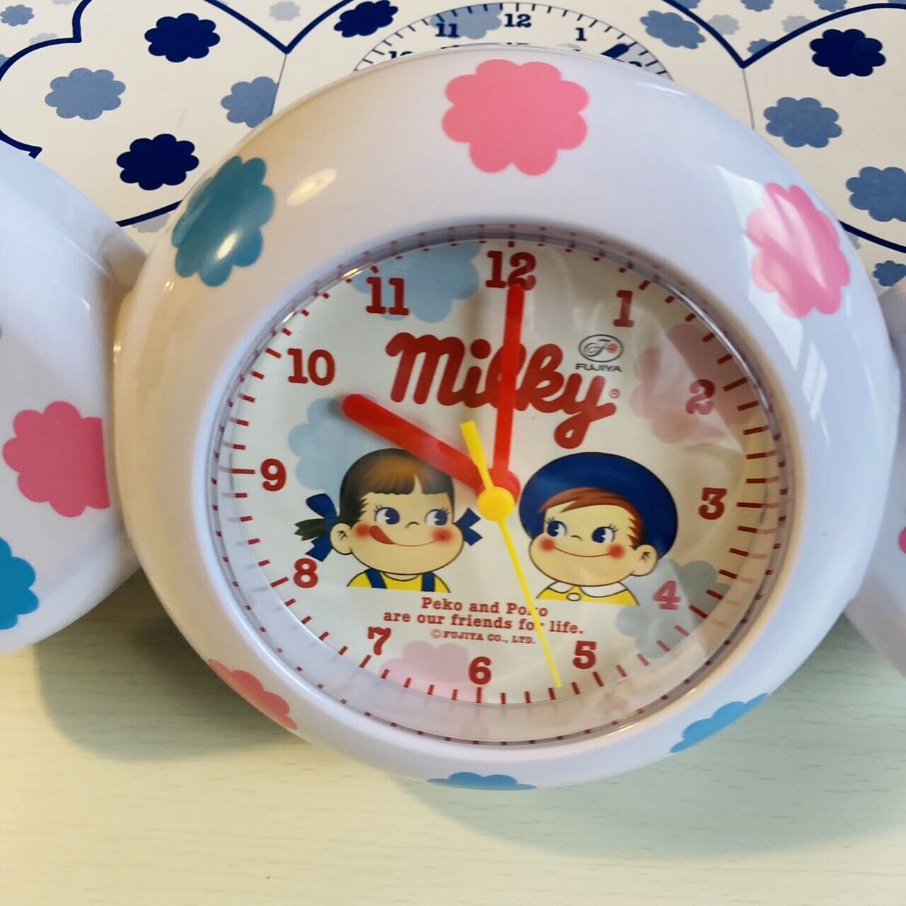 Peko chan Milky Table Clock Okashi-Kuji Candy Style FUJIYA Anime Character Peco