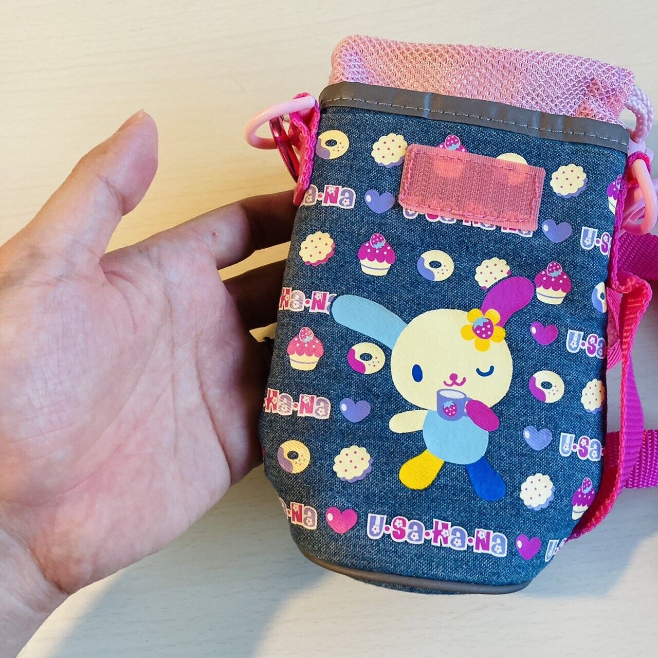 Sanrio Usahana Water Bottle Adjustable Shoulder Holder Case Plastic Bottle Cover