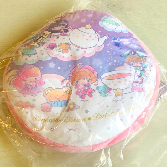 Sanrio Card Captor Sakura x Little Twin Stars Mochi Mochi Round Cushion Pillow