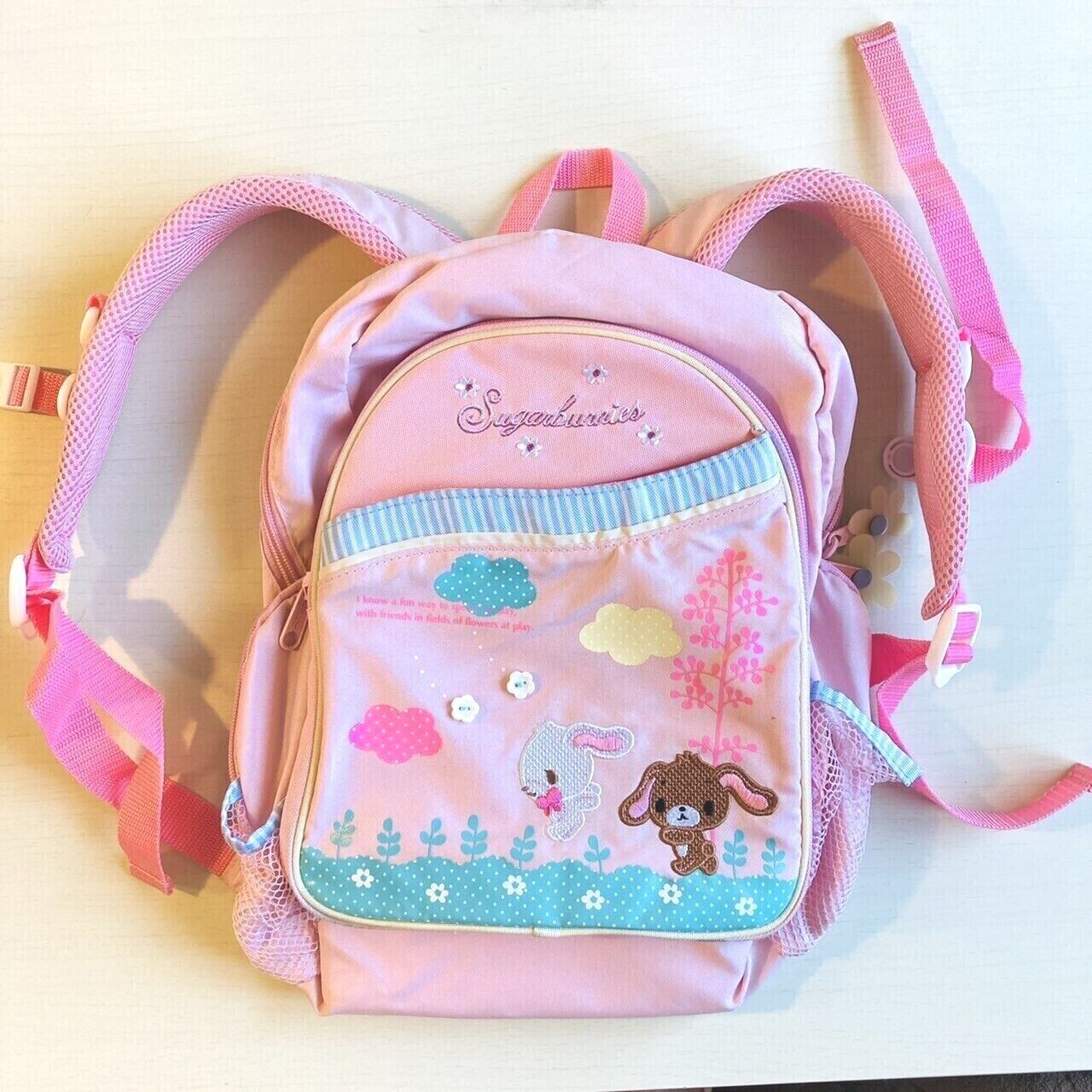 Sanrio Sugar Bunnies Backpack Rucksack Bag School Rabbit Pink Characters Rare