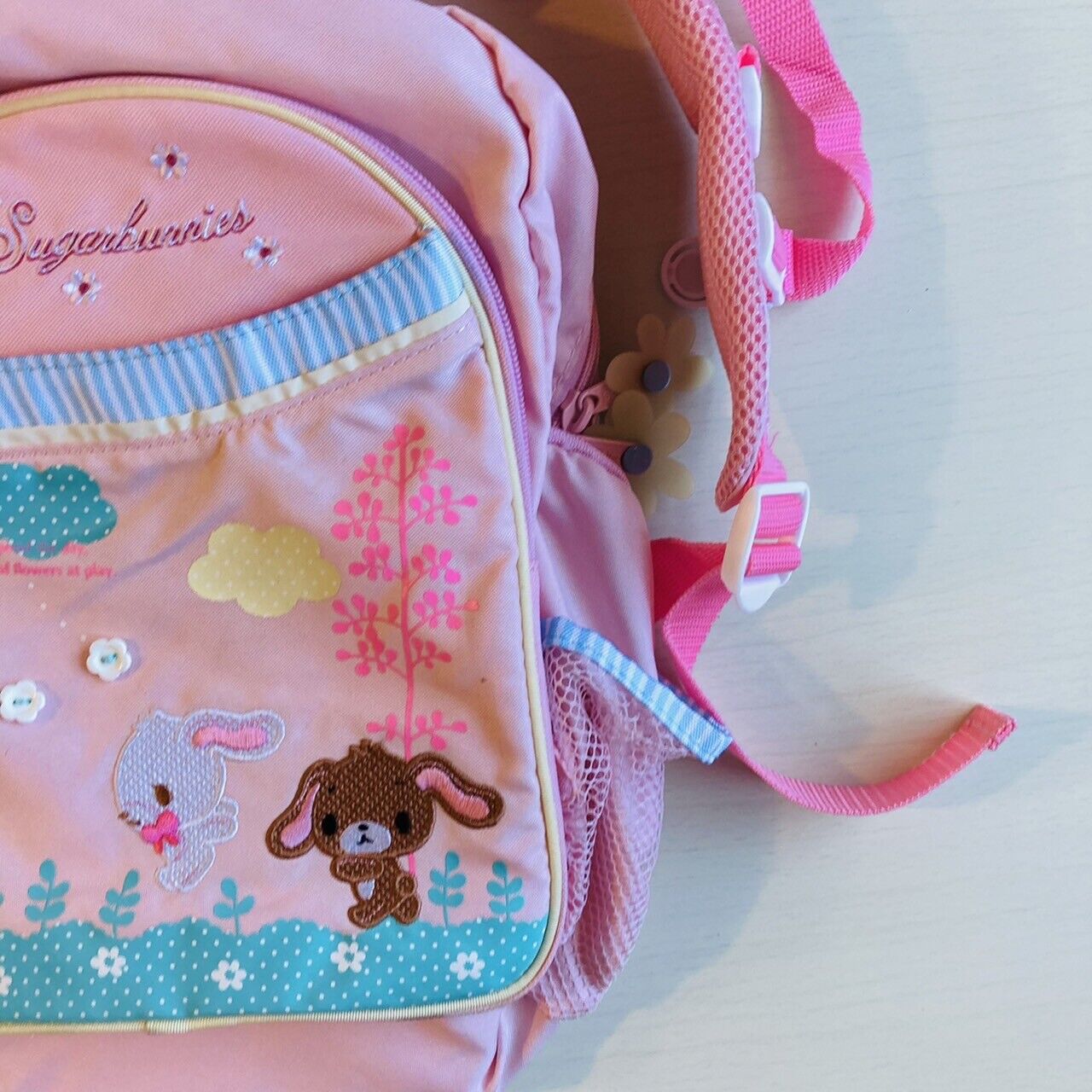 Sanrio Sugar Bunnies Backpack Rucksack Bag School Rabbit Pink Characters Rare