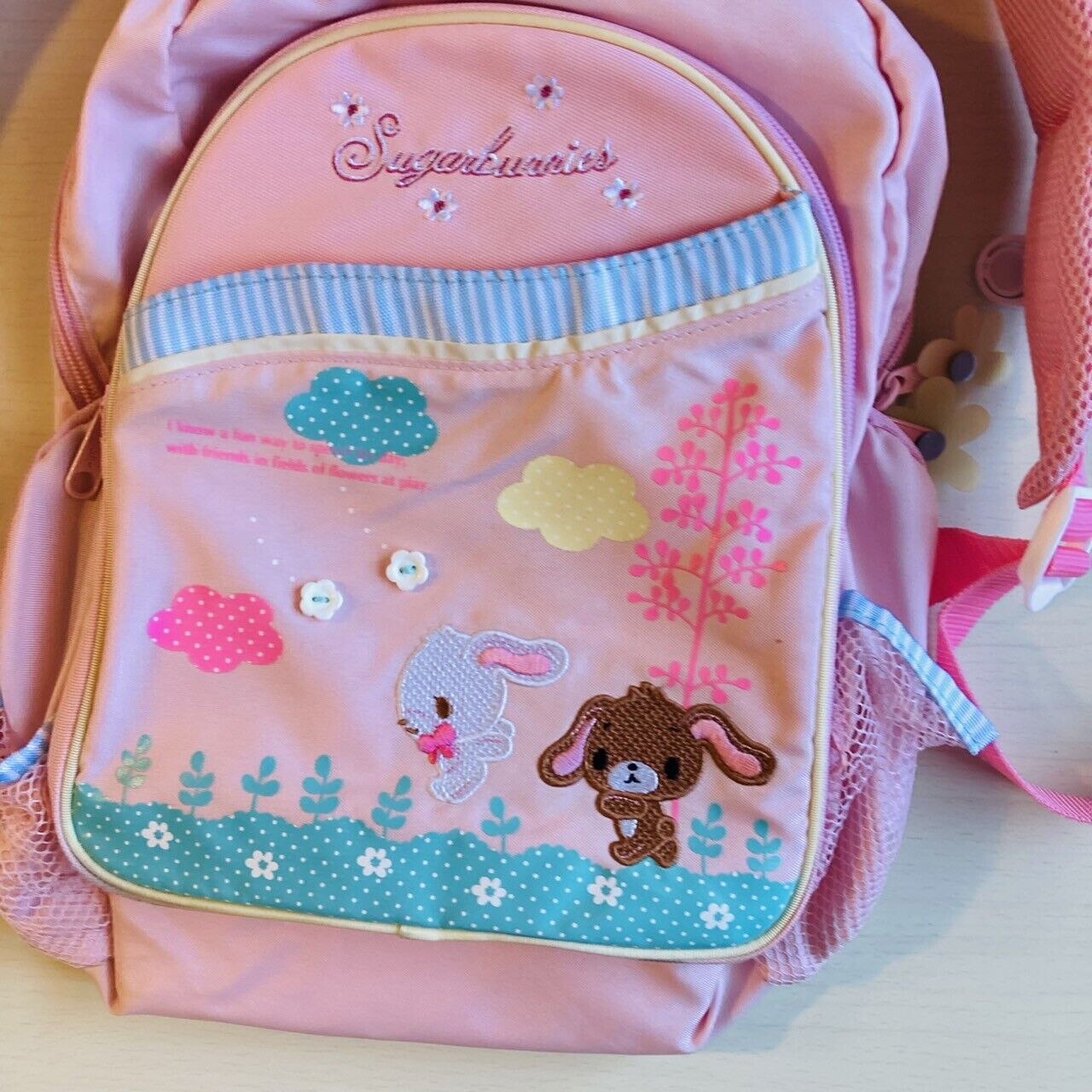 Sanrio Sugar Bunnies Backpack Rucksack Bag School Rabbit Pink Characters Rare