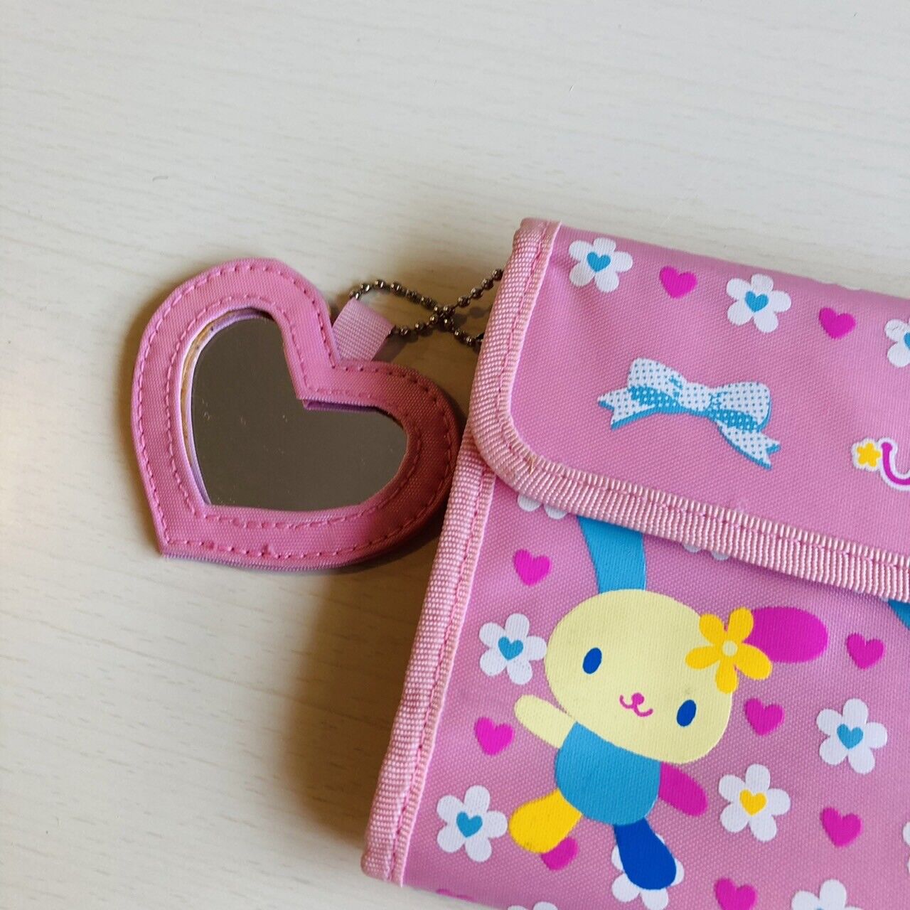 Sanrio Usahana Long Wallet Purse Pink Rabbit Flower Heart Character Kawaii Rare