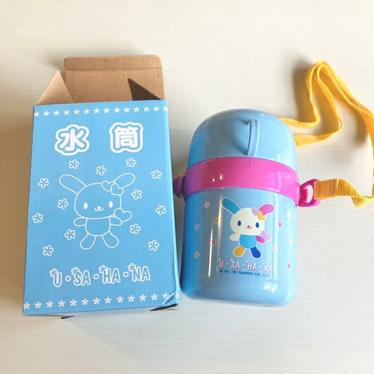 Sanrio Usahana Water Bottle Tumbler 380ml Light Blue Rabbit Character Kawaii