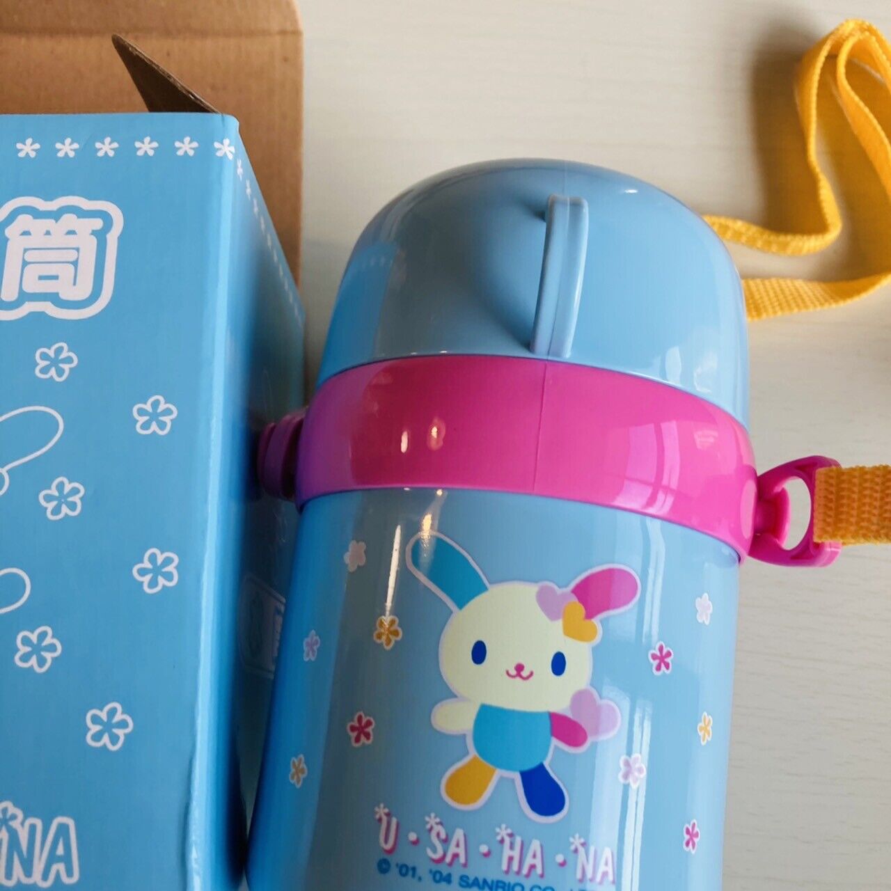 Sanrio Usahana Water Bottle Tumbler 380ml Light Blue Rabbit Character Kawaii