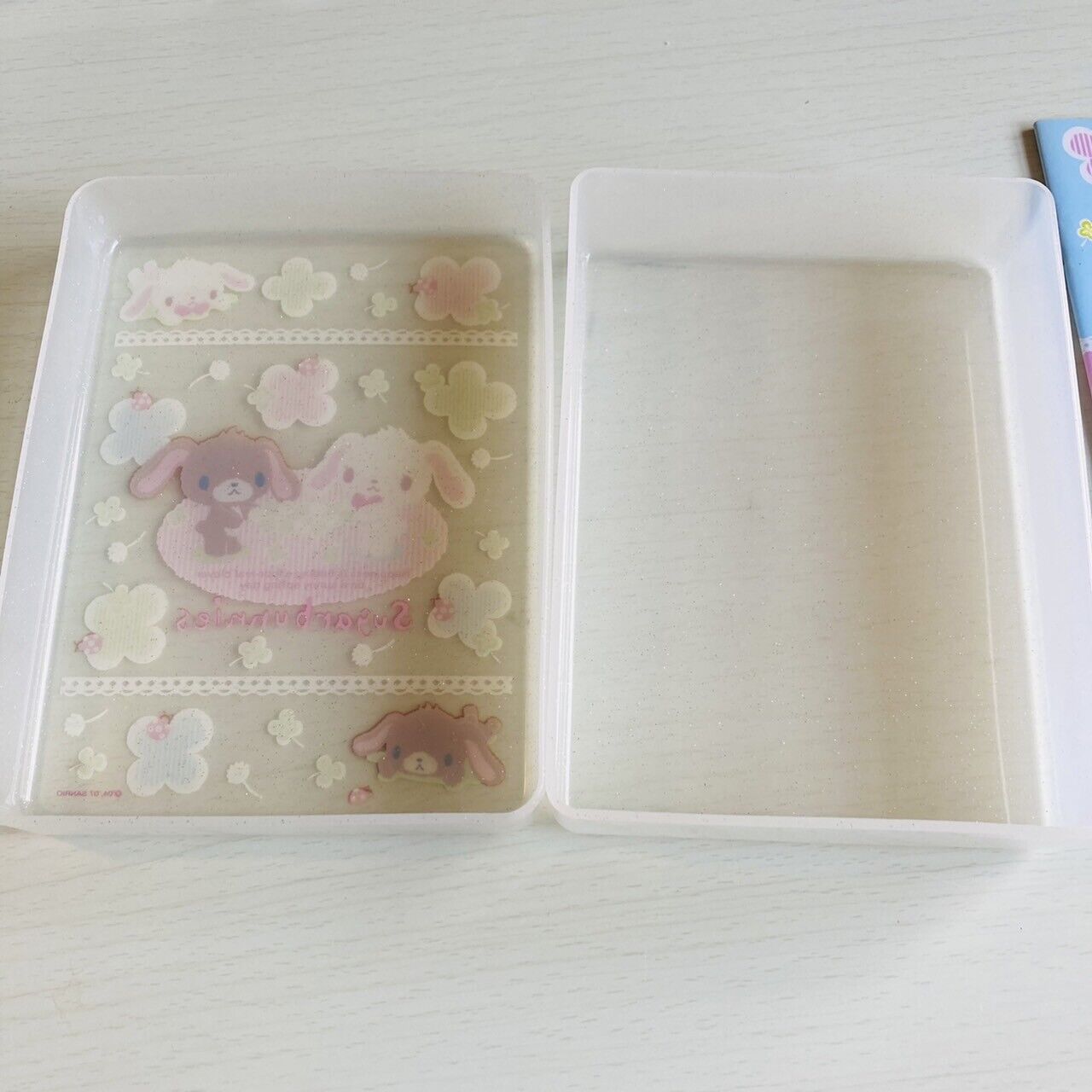 Sanrio Sugar Bunnies Memo Pad Notepad Box Case Container Set Stationery Kawaii