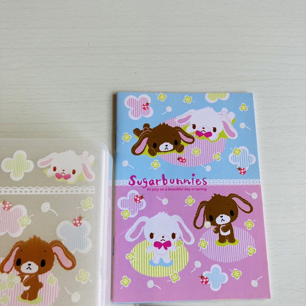 Sanrio Sugar Bunnies Memo Pad Notepad Box Case Container Set Stationery Kawaii