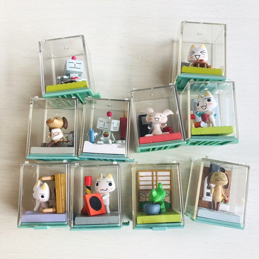 Dokodemo Issho Pocket World Figure Set 10 Toro Decoration Game Character Rare