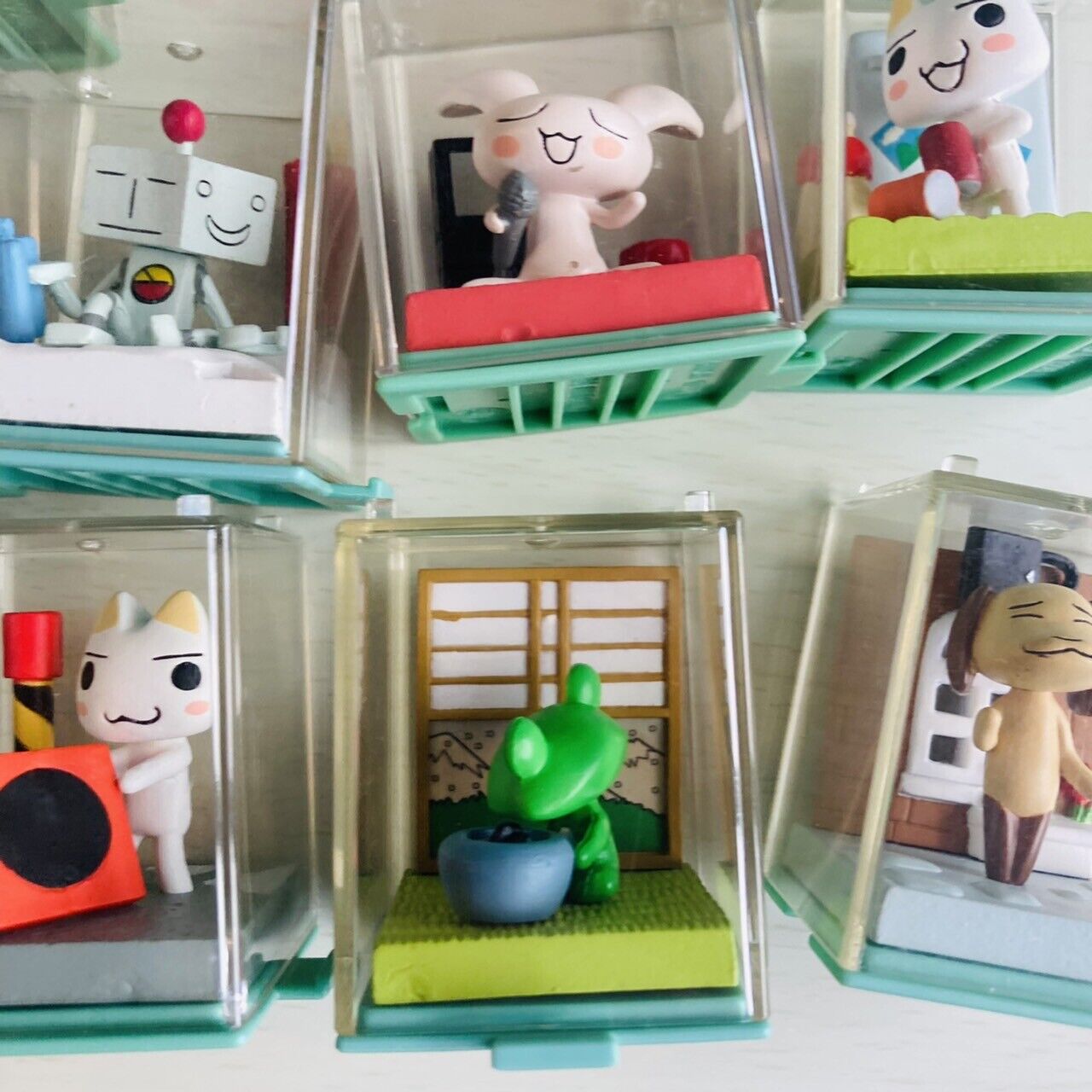 Dokodemo Issho Pocket World Figure Set 10 Toro Decoration Game Character Rare