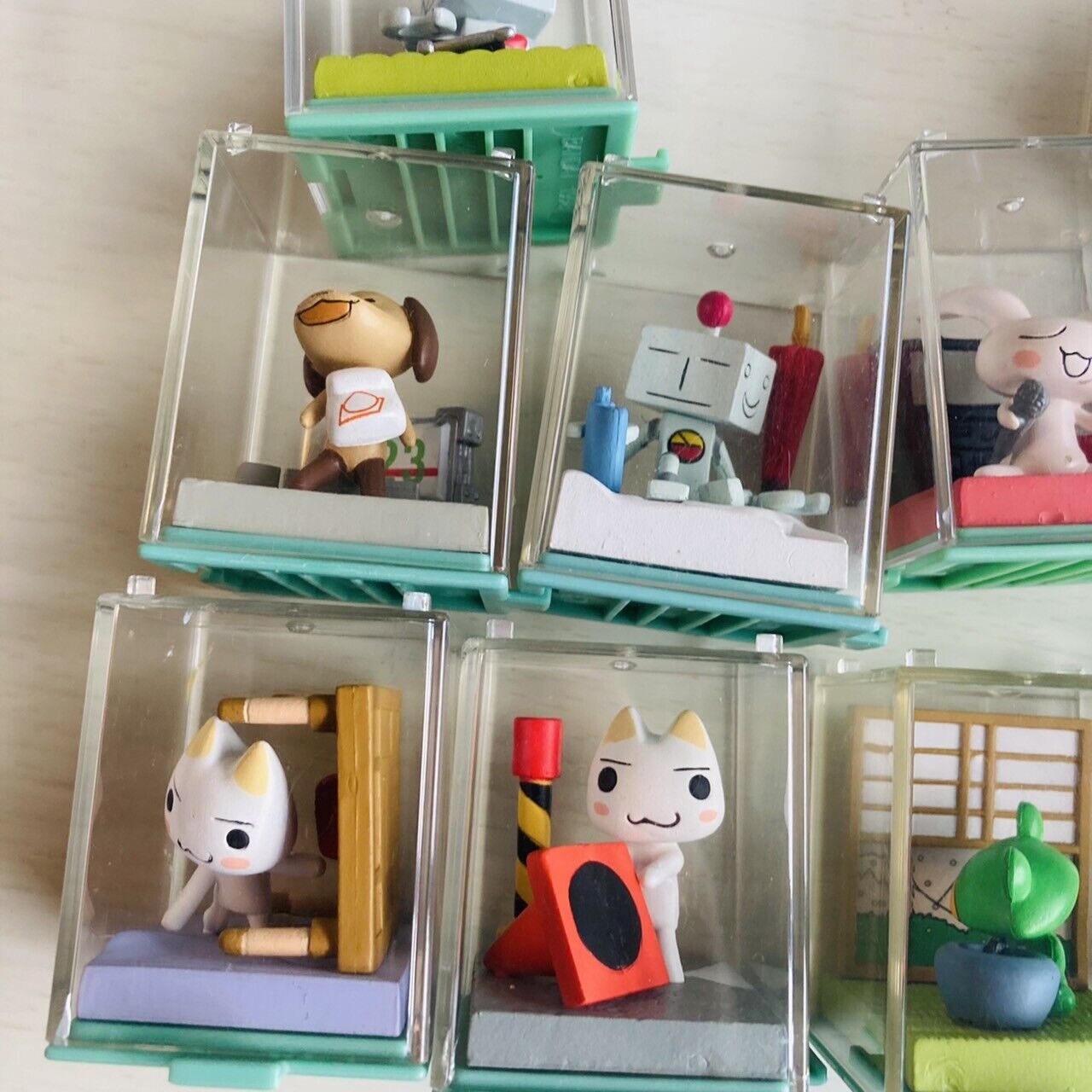 Dokodemo Issho Pocket World Figure Set 10 Toro Decoration Game Character Rare