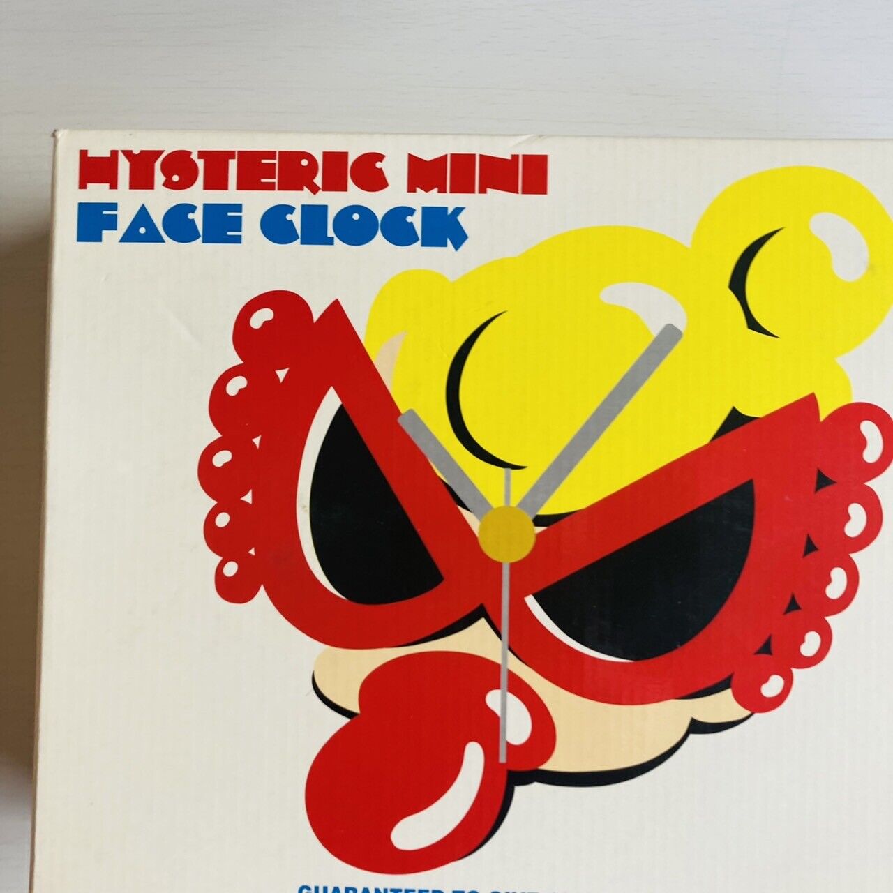 Hysteric Mini Wall Face Clock Novelty Yellow Red Character Limited Super Rare