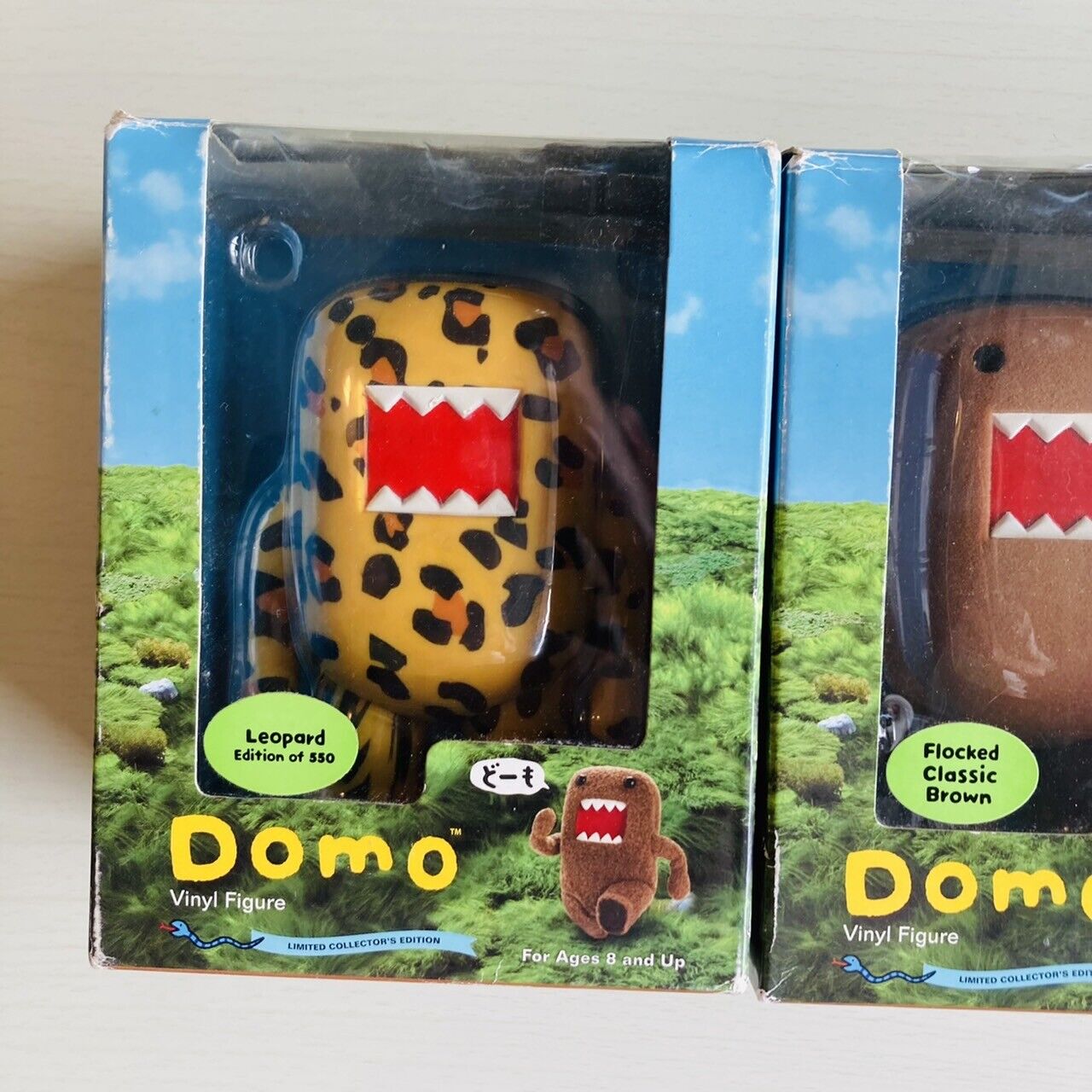 DOMO kun Figure Normal Leopard Print Polka Dot 3 Set Doll Toy NHK Character Rare