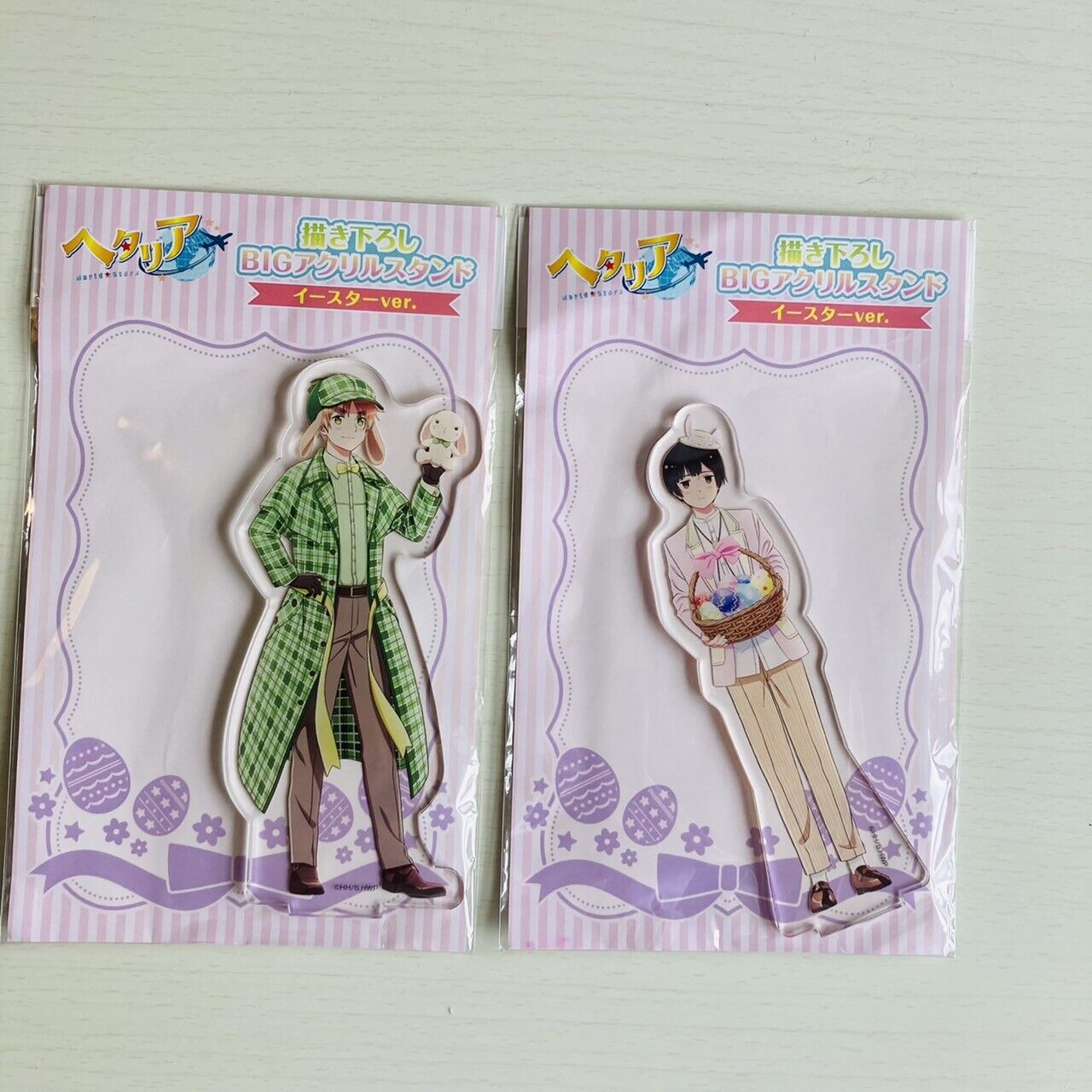 Hetalia Axis Powers Big Acrylic Stand UK England Japan Easter ver. 2 Set Anime