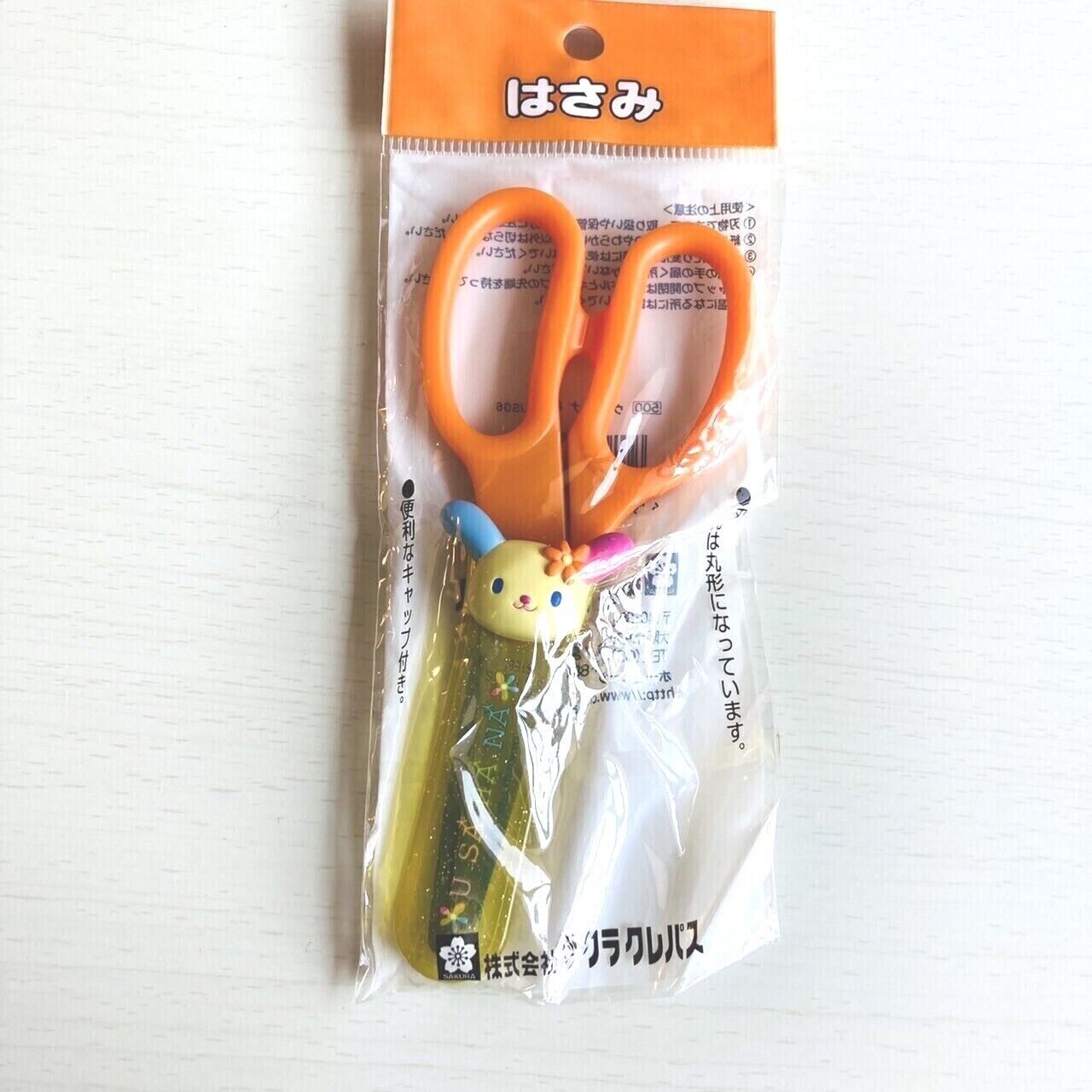 Sanrio Usahana Scissors Stationery Supplies Orange Yellow Rabbit Character Rare