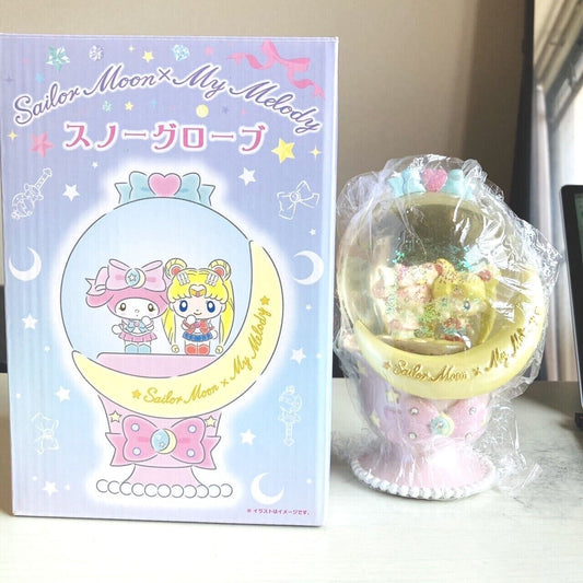 Sanrio Sailor Moon My Melody Collaboration Snow Globe Ornament Kawaii Limited