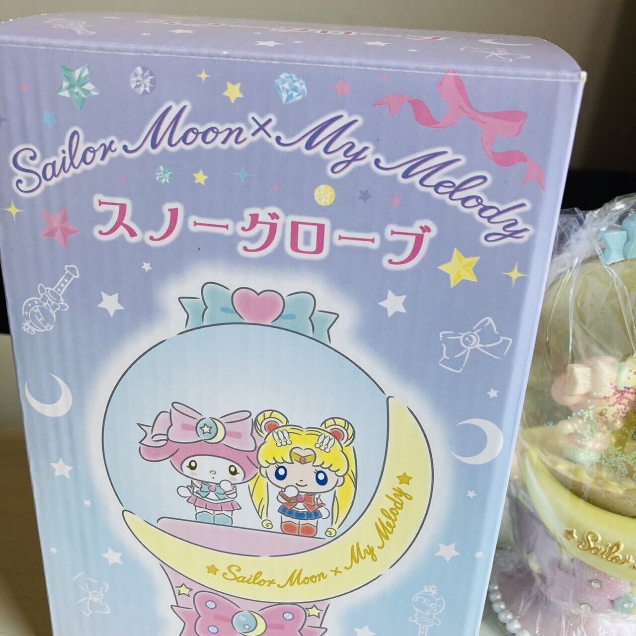 Sanrio Sailor Moon My Melody Collaboration Snow Globe Ornament Kawaii Limited