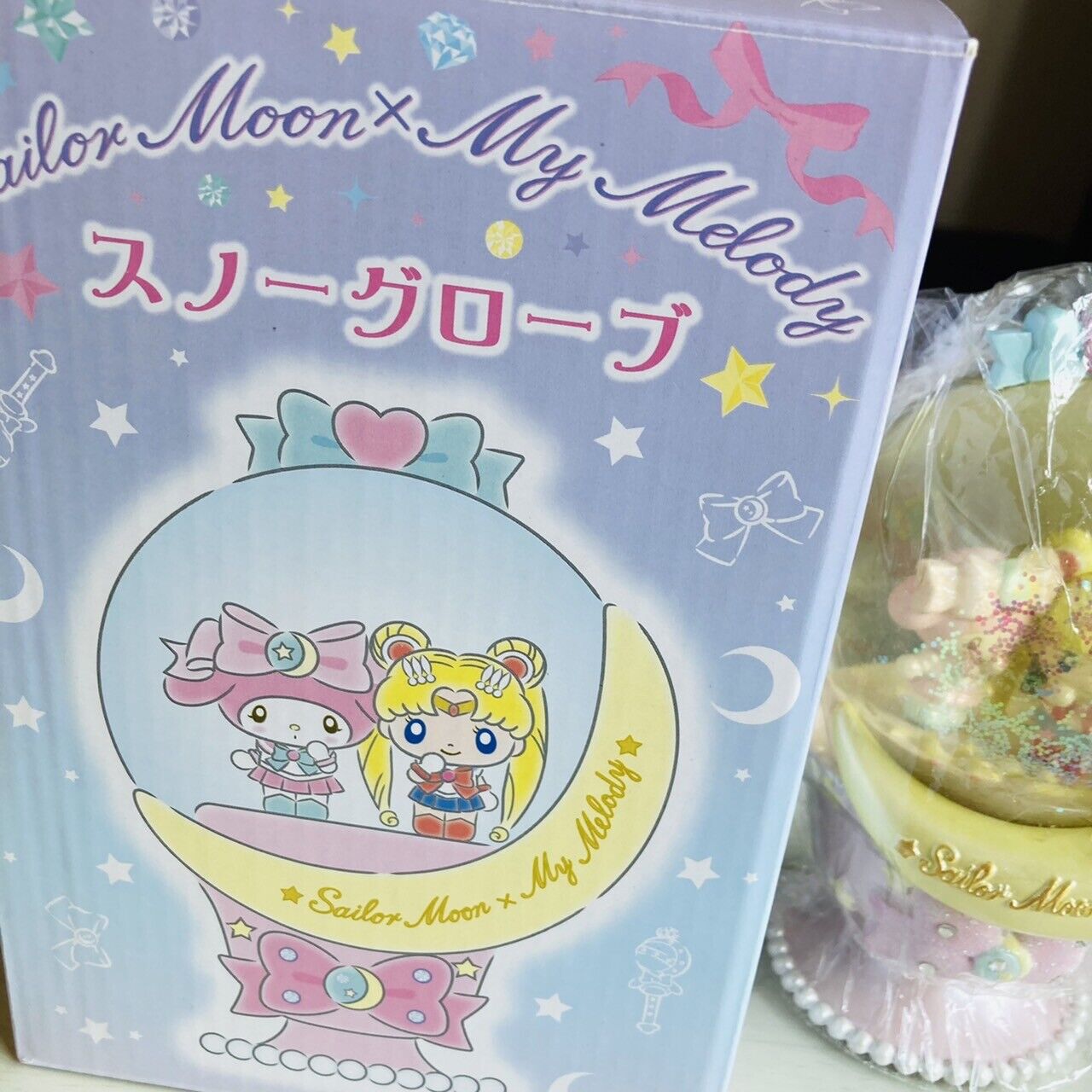 Sanrio Sailor Moon My Melody Collaboration Snow Globe Ornament Kawaii Limited