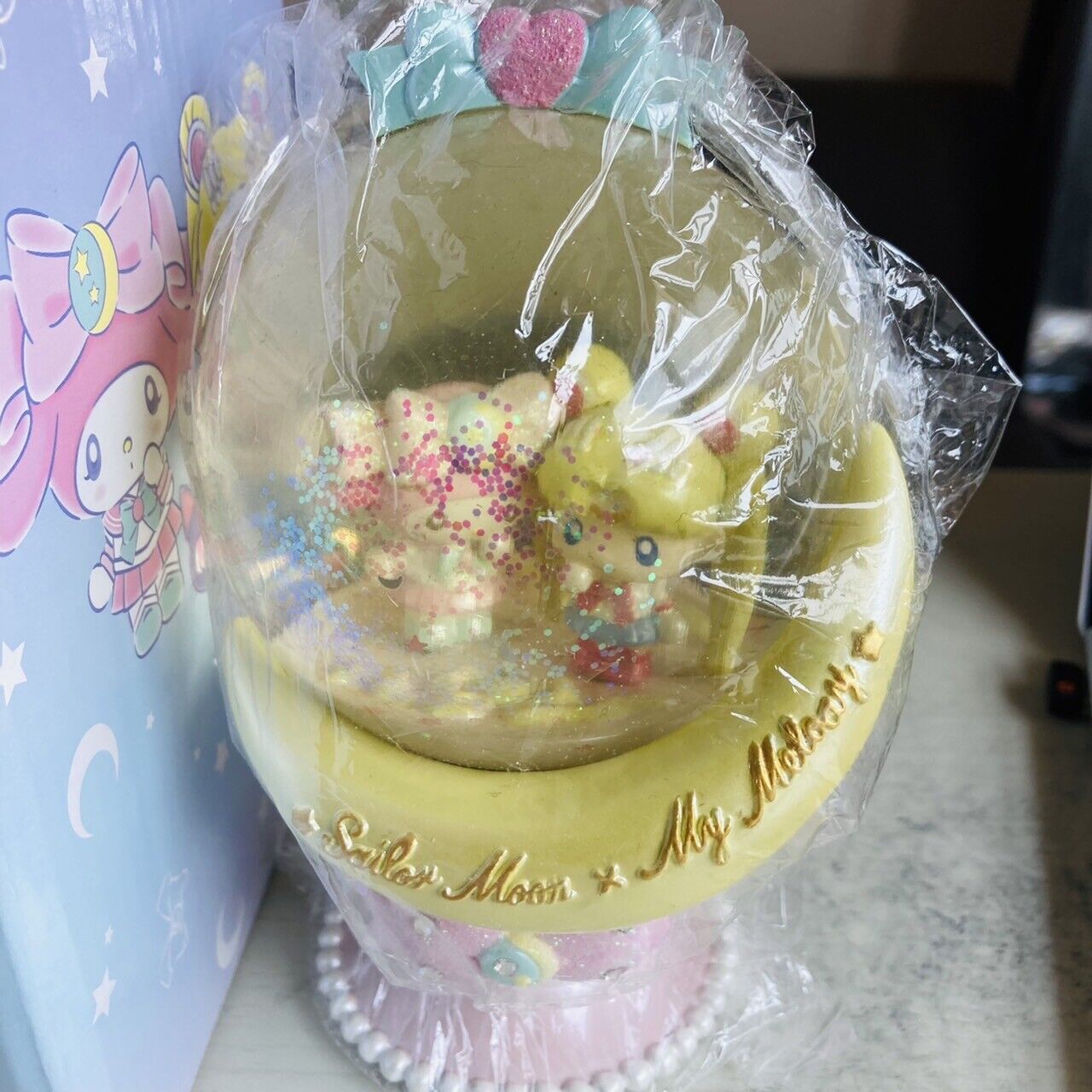 Sanrio Sailor Moon My Melody Collaboration Snow Globe Ornament Kawaii Limited