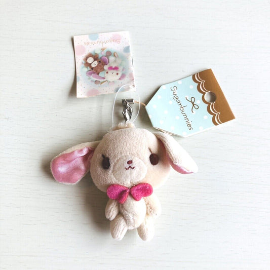 Sanrio Sugar Bunnies Small Soft Stuffed Plush Toy Strap Keyring Character Kawaii