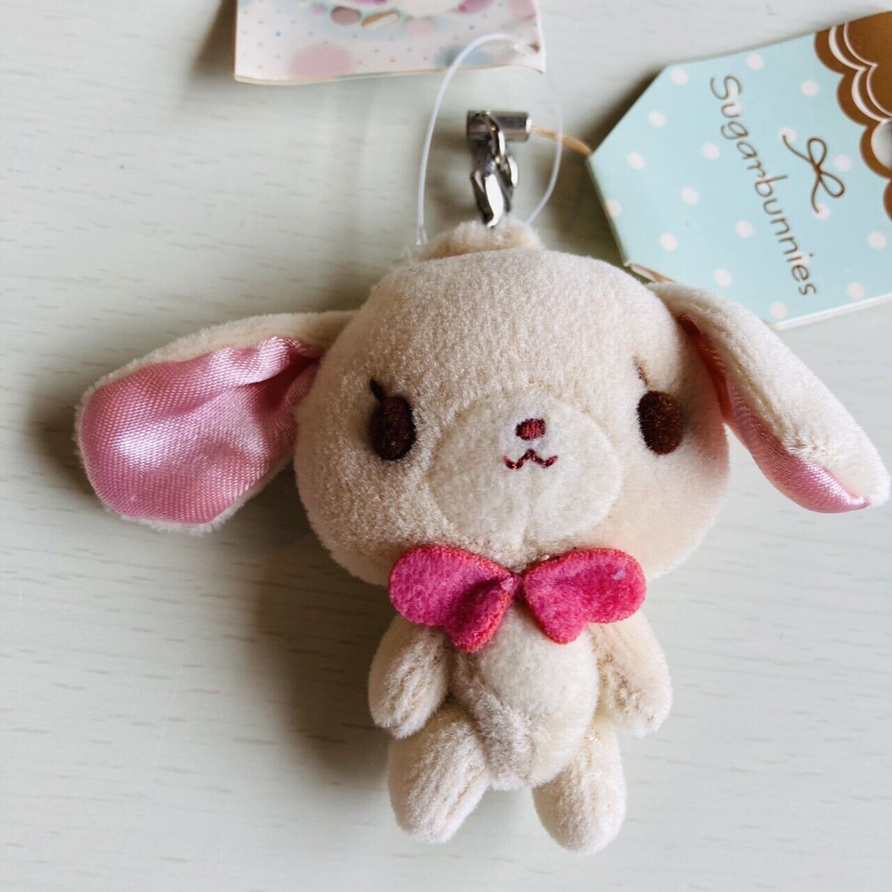 Sanrio Sugar Bunnies Small Soft Stuffed Plush Toy Strap Keyring Character Kawaii