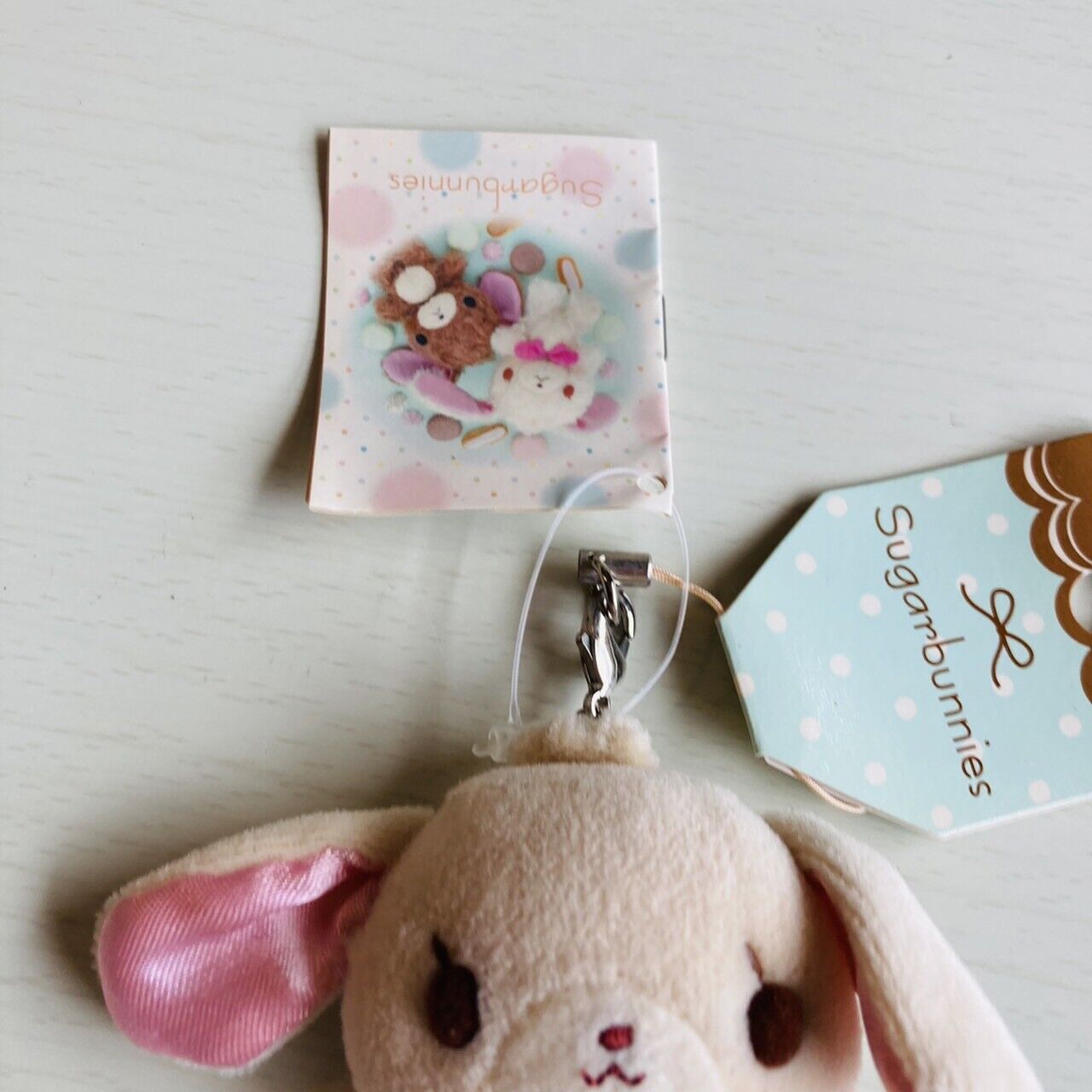 Sanrio Sugar Bunnies Small Soft Stuffed Plush Toy Strap Keyring Character Kawaii