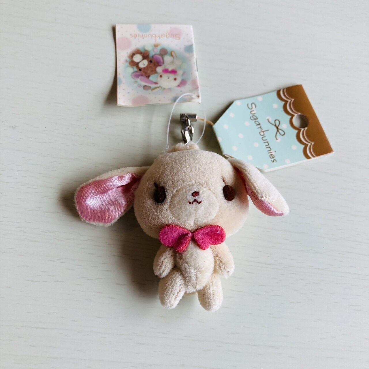 Sanrio Sugar Bunnies Small Soft Stuffed Plush Toy Strap Keyring Character Kawaii