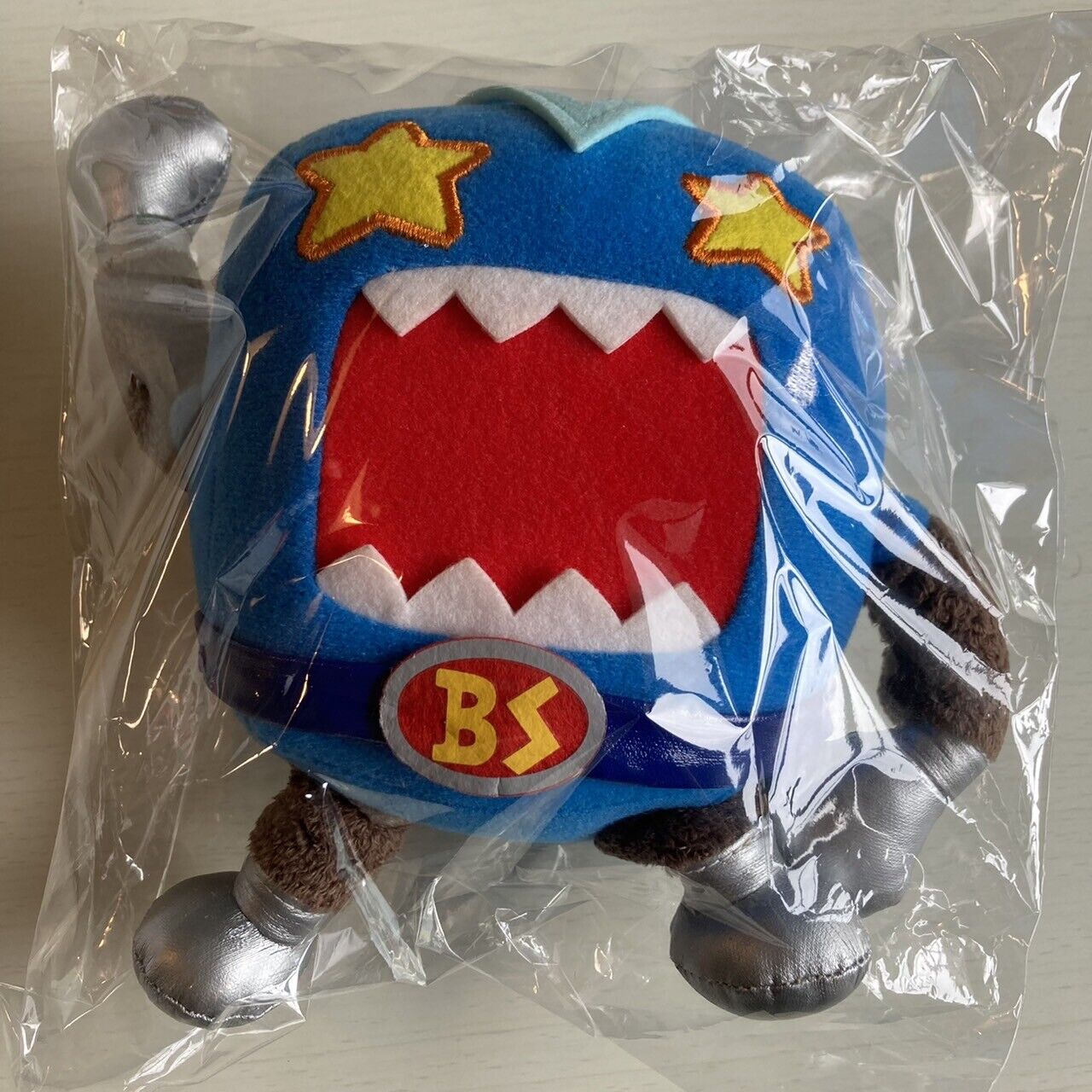 DOMO kun BS Digital Soft Stuffed Toy Plush Plushy Blue Stars NHK Character Rare