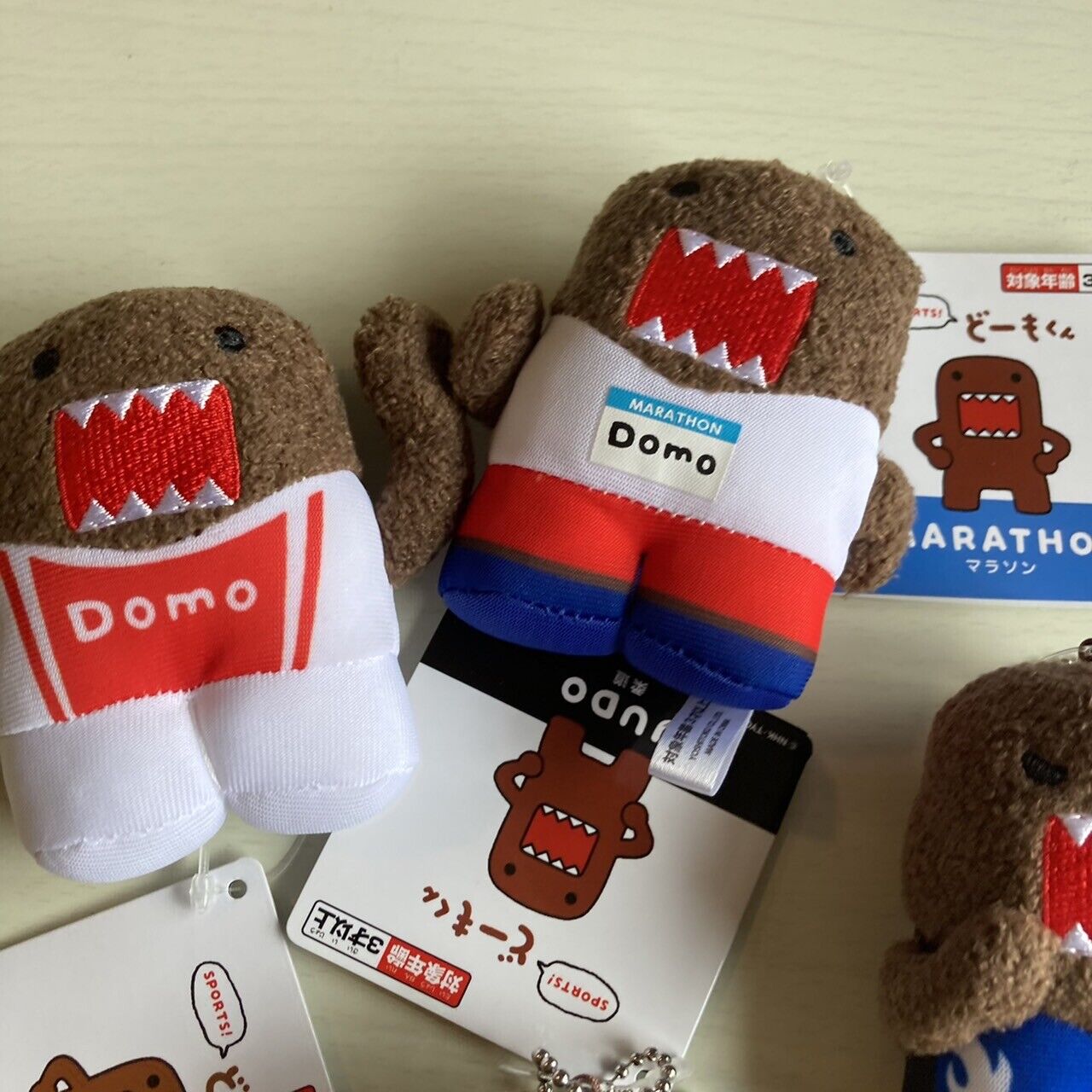 DOMO kun Sports Mascot Soft Toy Plush Set Judo Marathon Wrestling Gymnastics NHK