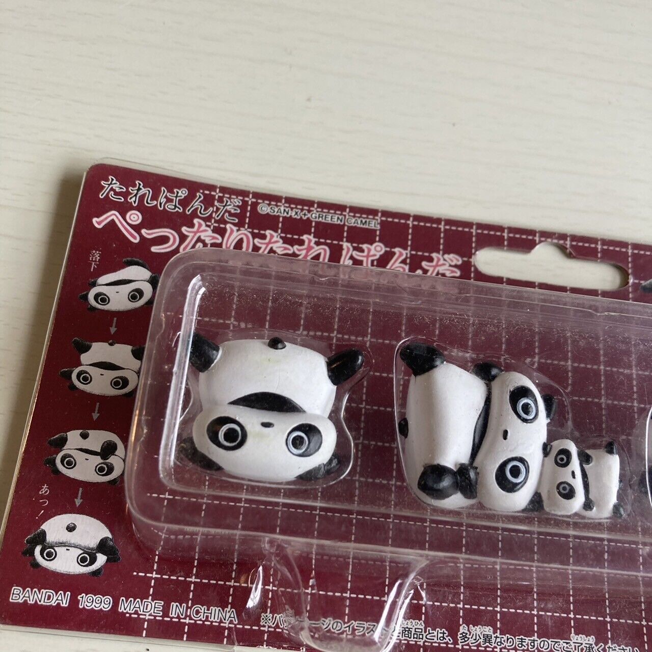 Tarepanda Suction Cup Figure 4pcs Set Pettari Tarepanda Panda Character SAN-X