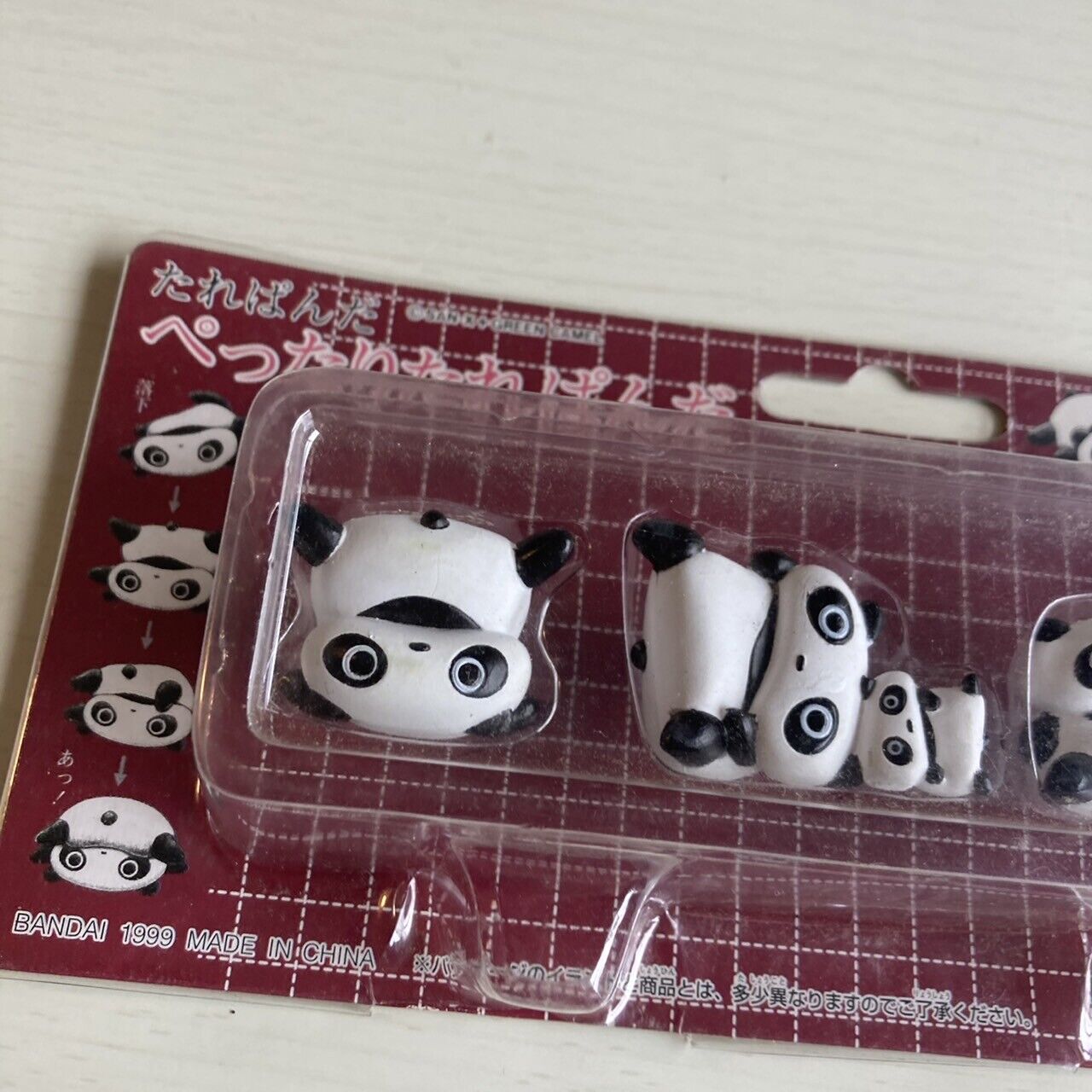 Tarepanda Suction Cup Figure 4pcs Set Pettari Tarepanda Panda Character SAN-X