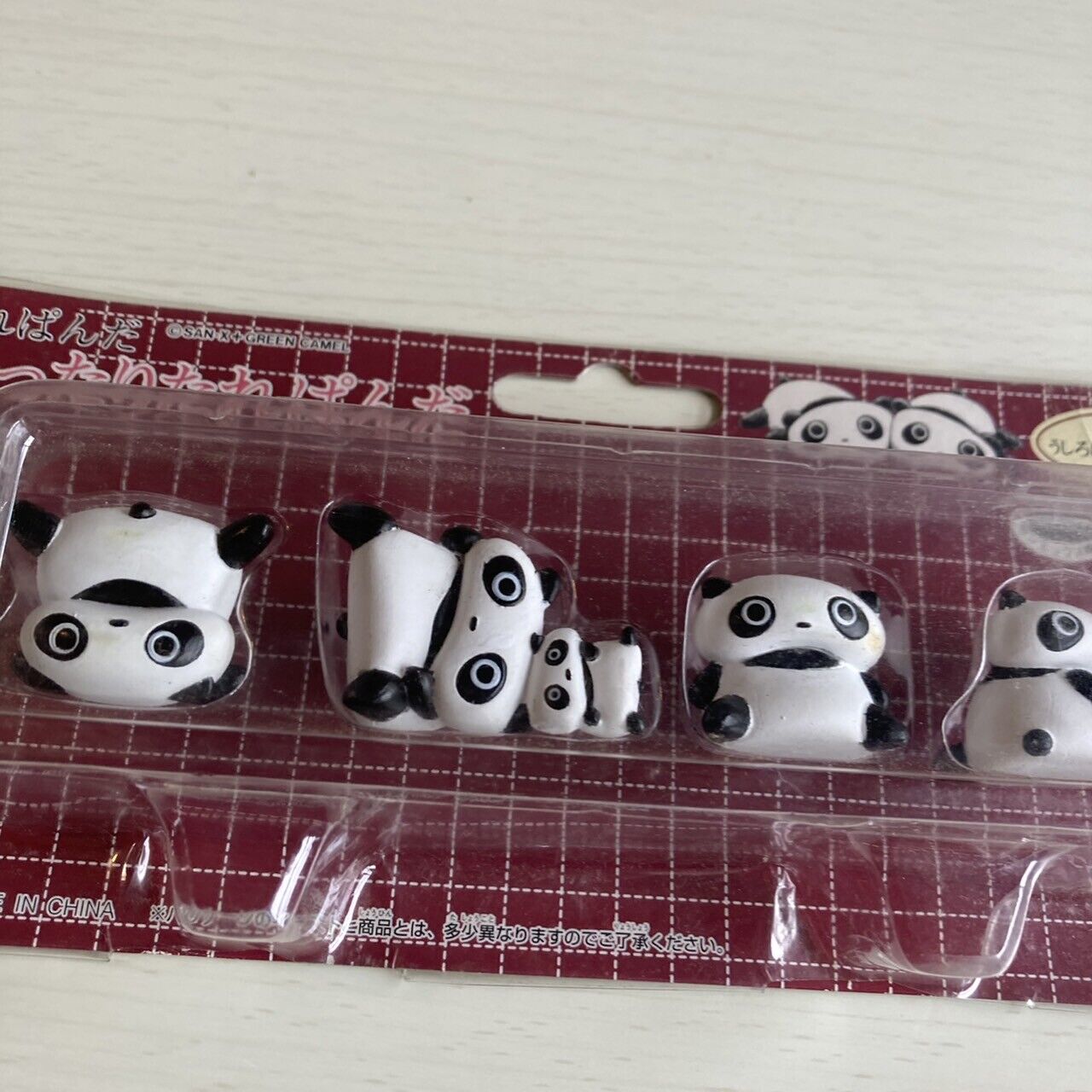 Tarepanda Suction Cup Figure 4pcs Set Pettari Tarepanda Panda Character SAN-X