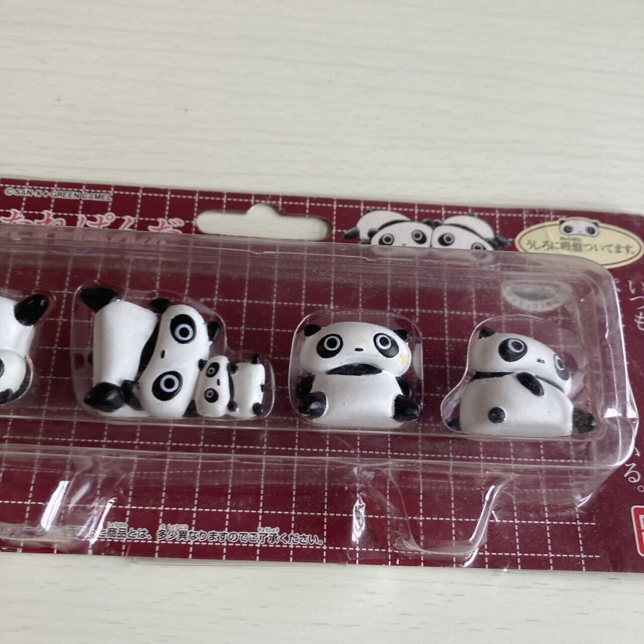 Tarepanda Suction Cup Figure 4pcs Set Pettari Tarepanda Panda Character SAN-X