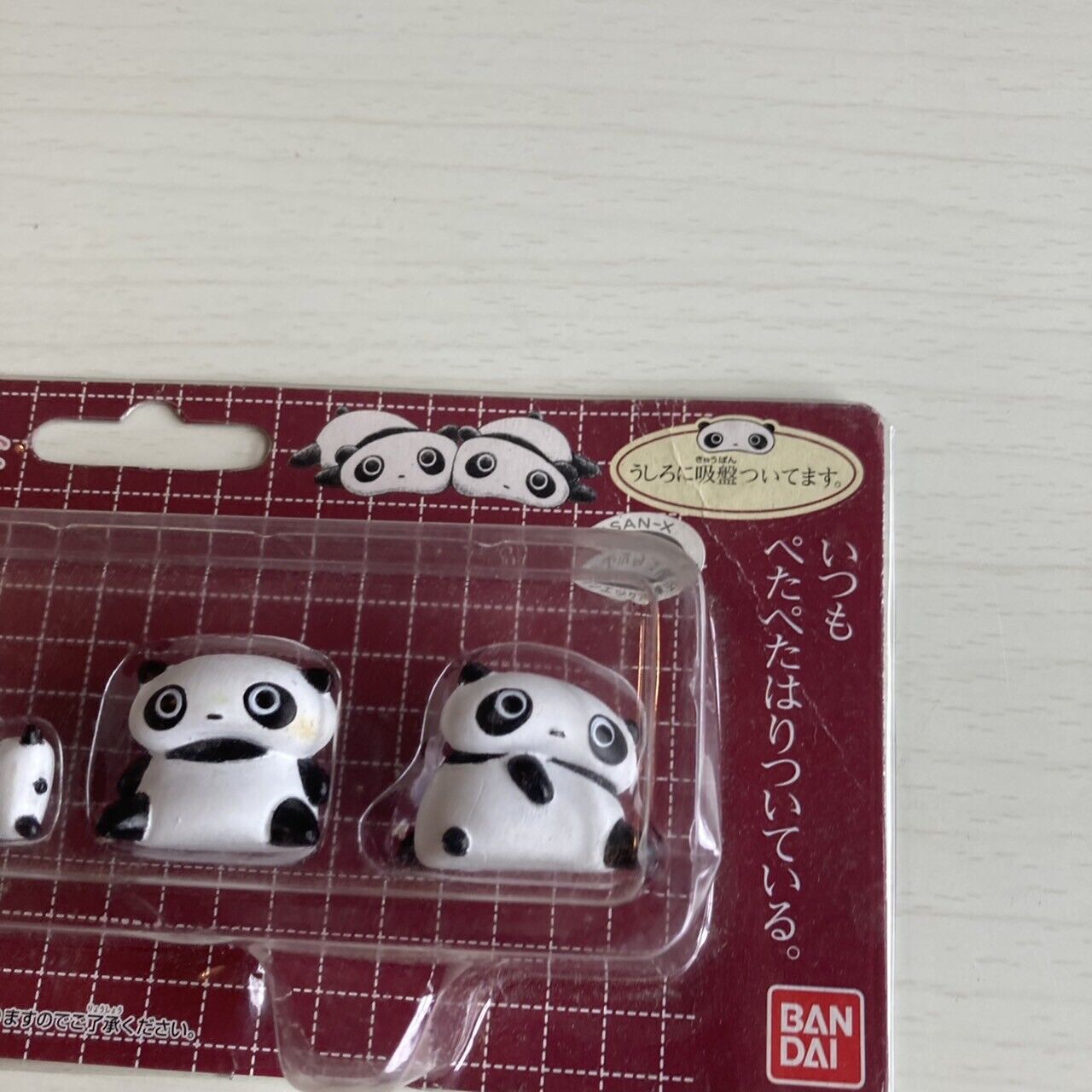 Tarepanda Suction Cup Figure 4pcs Set Pettari Tarepanda Panda Character SAN-X