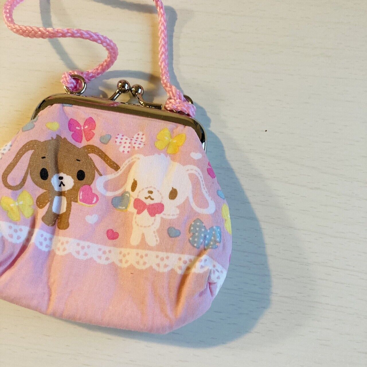 Sanrio Sugar Bunnies Purse with Clasp Wallet Coin Case Poach Holder Character