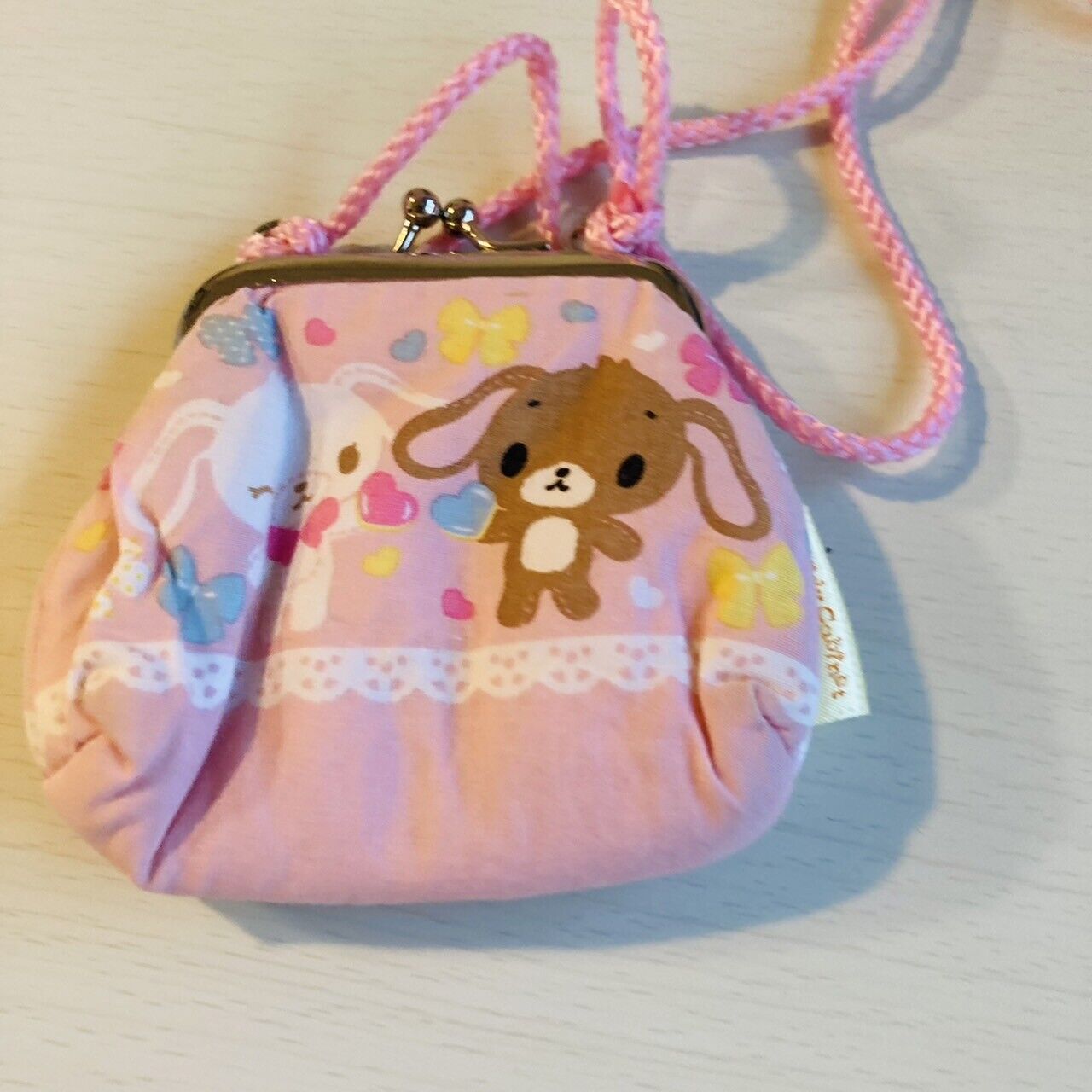 Sanrio Sugar Bunnies Purse with Clasp Wallet Coin Case Poach Holder Character