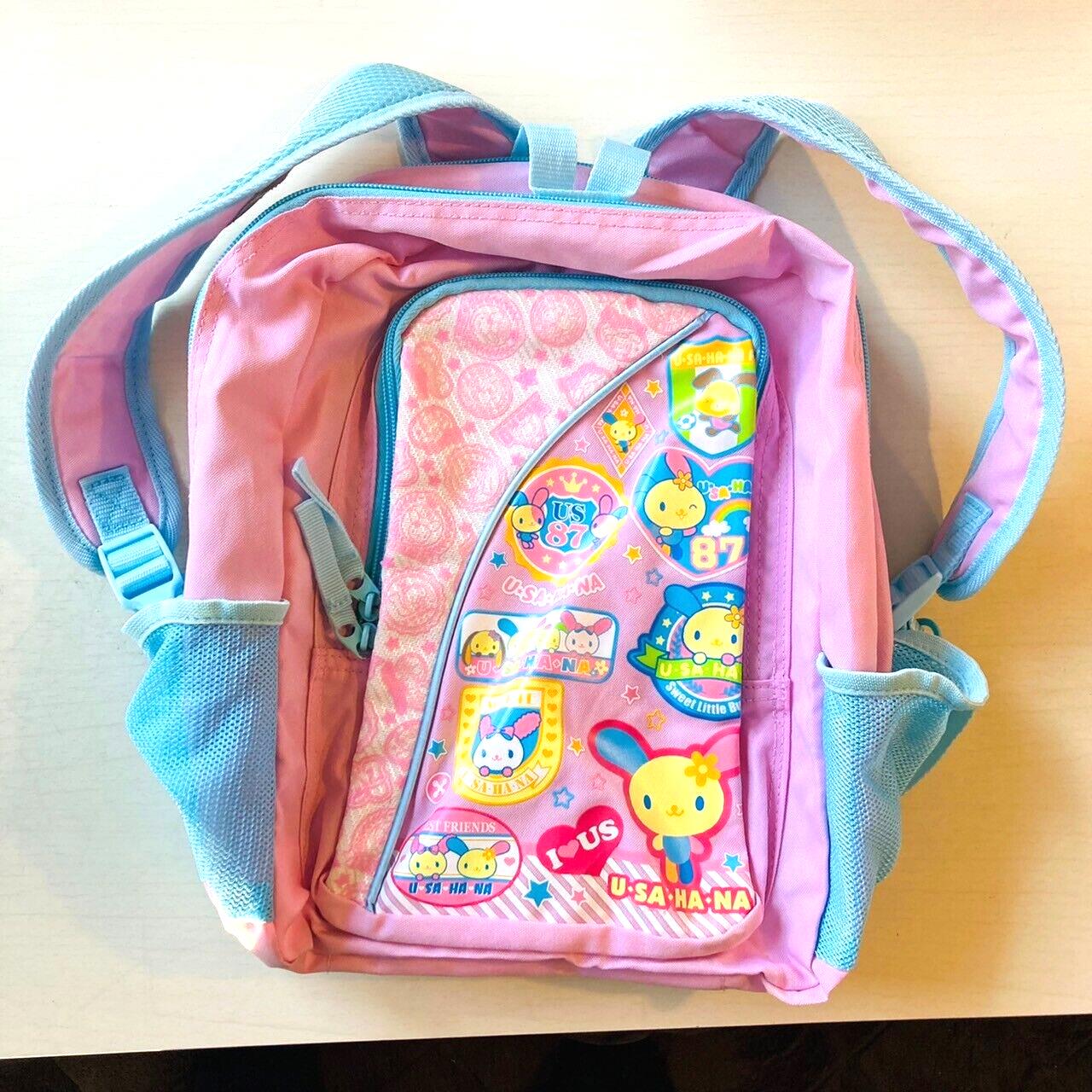 Sanrio Usahana Backpack Rucksack School Bag Kids Pink Printed Character Kawaii