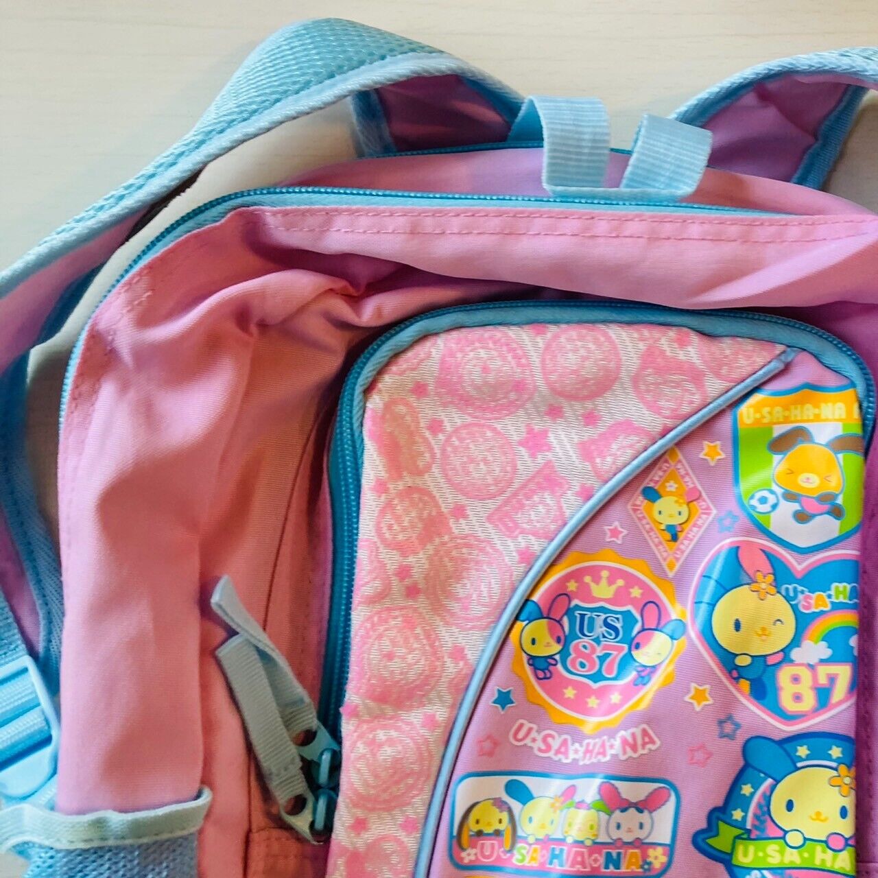 Sanrio Usahana Backpack Rucksack School Bag Kids Pink Printed Character Kawaii