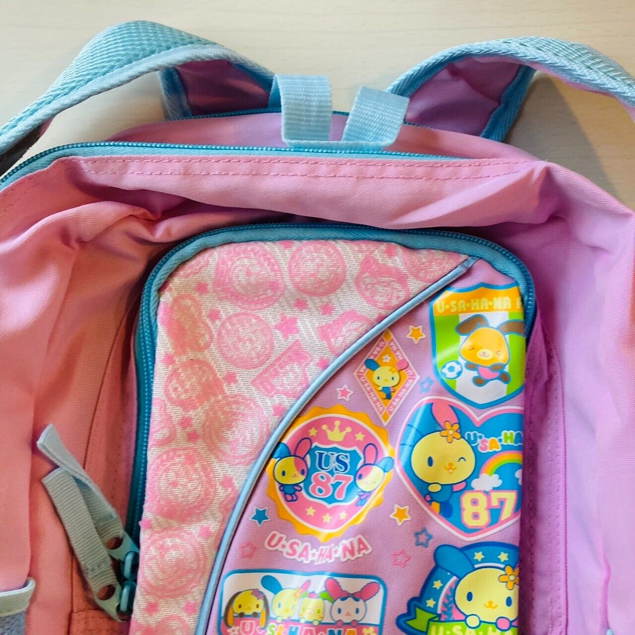 Sanrio Usahana Backpack Rucksack School Bag Kids Pink Printed Character Kawaii