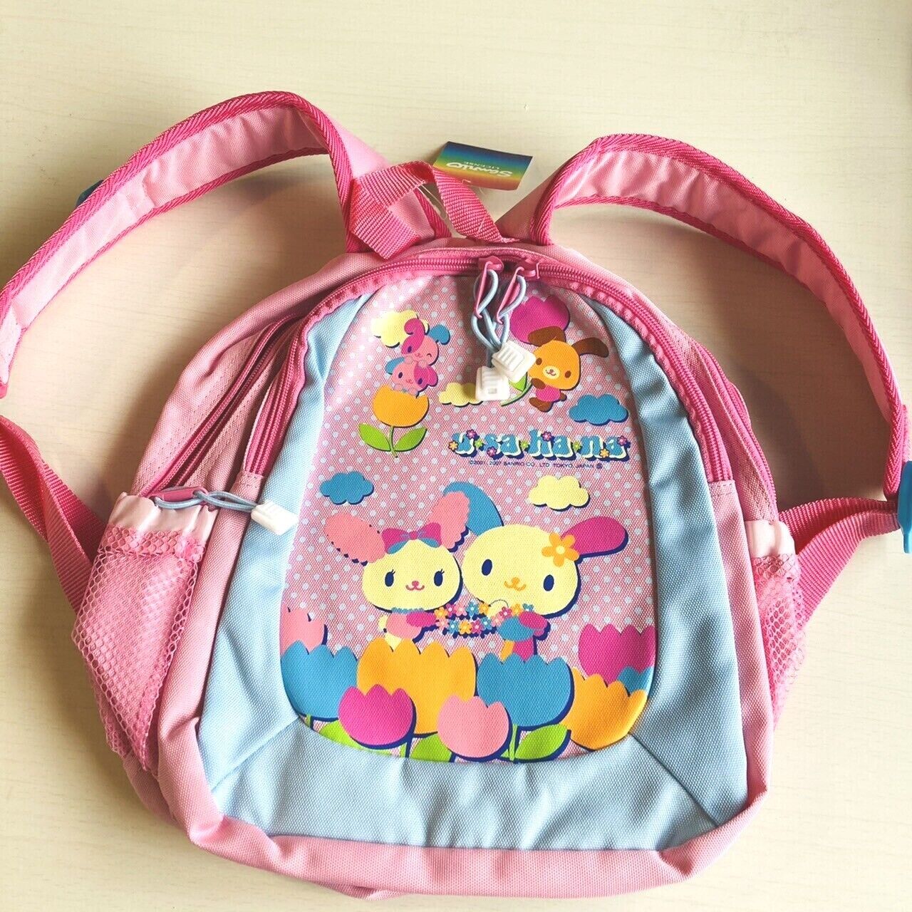 Sanrio Usahana Backpack Rucksack School Bag Pink Blue Character Kawaii Rare New