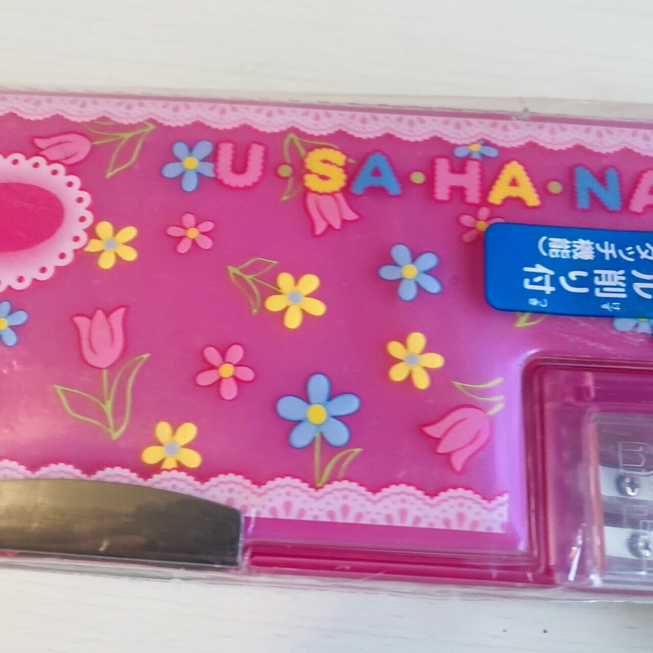 Sanrio Usahana Pencil Case Sharpener Carrier Stationery School Pink Kawaii Rare