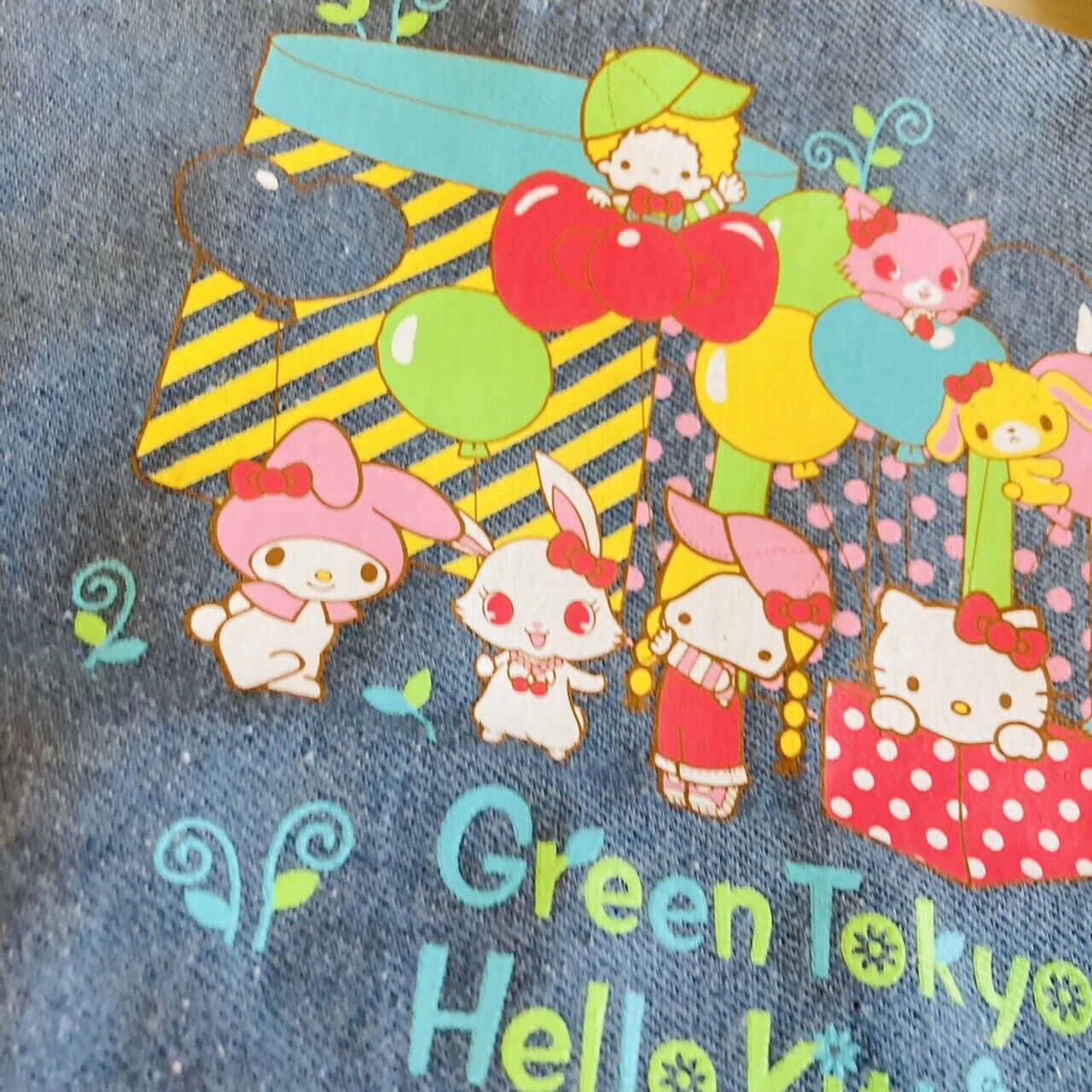 Sanrio Characters Kitty Sugar Bunnies Usahana etc Mini Tote Bag 3 Set Mascot