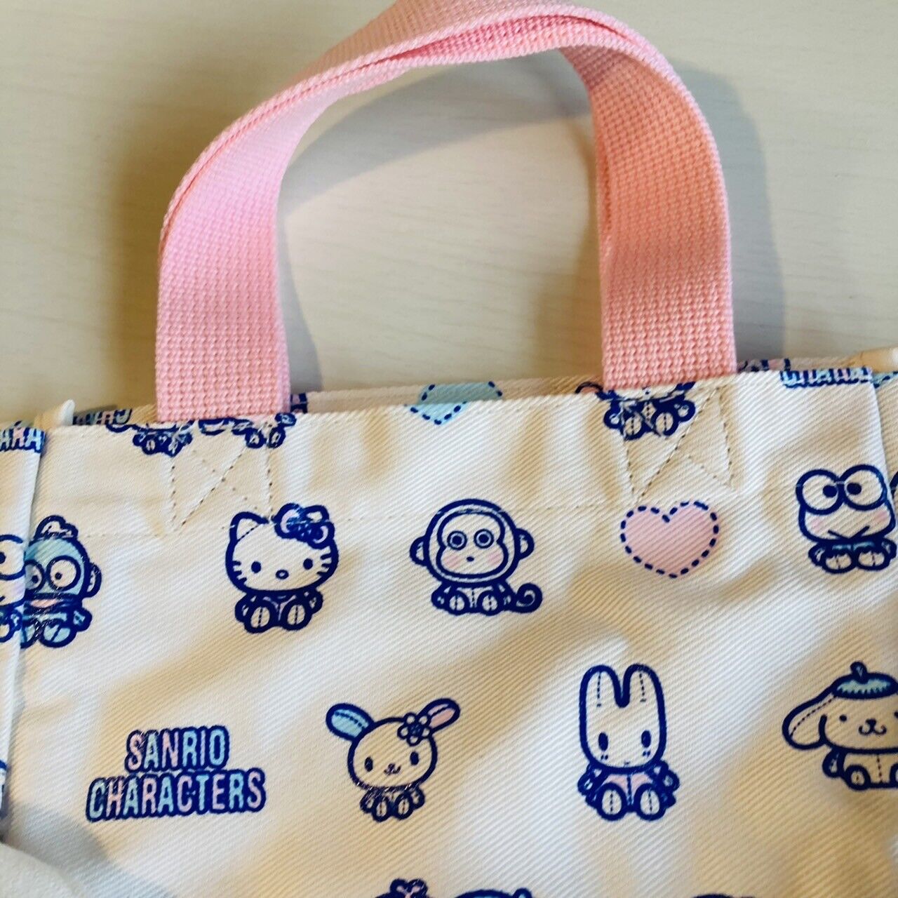 Sanrio Characters Kitty Sugar Bunnies Usahana etc Mini Tote Bag 3 Set Mascot