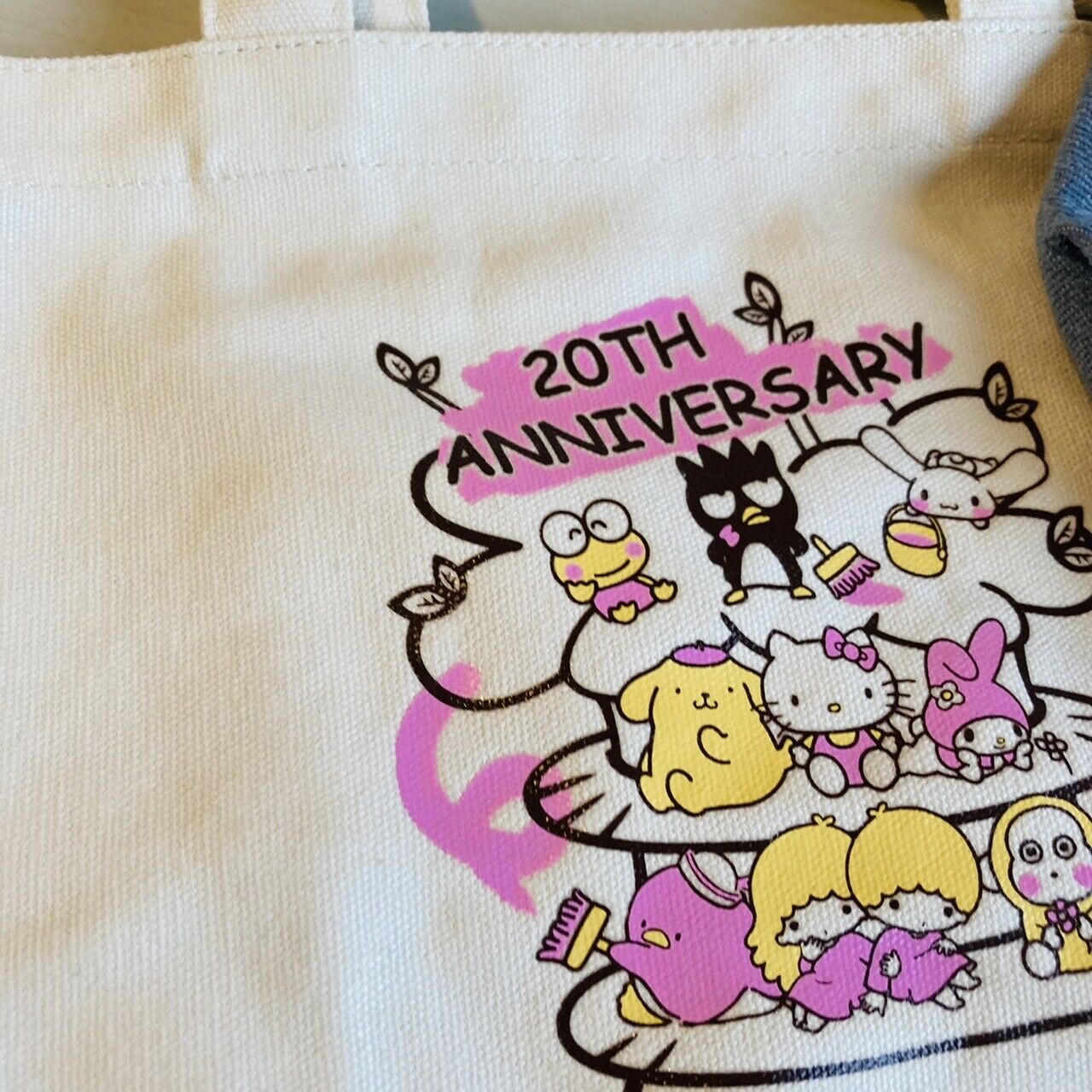 Sanrio Characters Kitty Sugar Bunnies Usahana etc Mini Tote Bag 3 Set Mascot