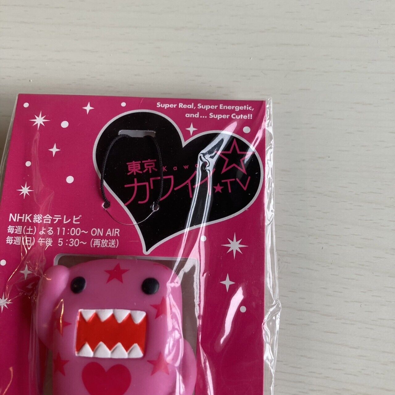 DOMO kun Keyring Keychain Strap Hand Puppet Hear Star Pink Tokyo Limited NHK