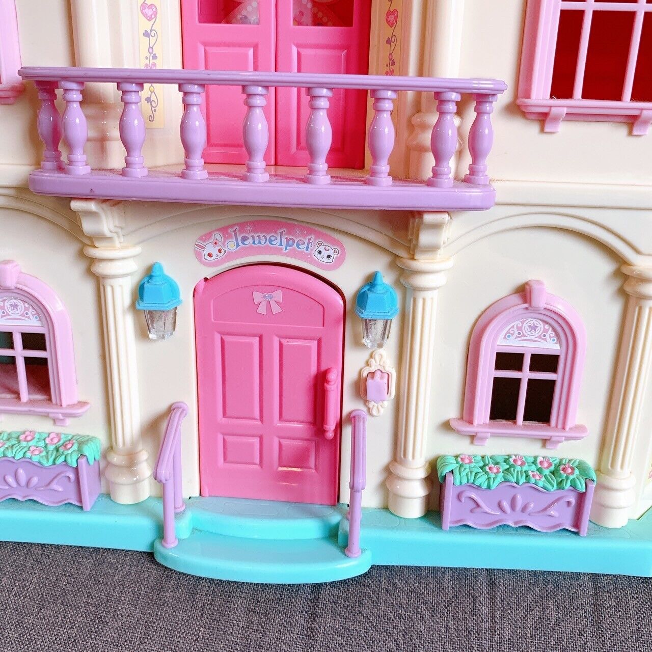 Sanrio Jewelpet Large Doll House Pink Purple Big Toy Furniture Kawaii Character