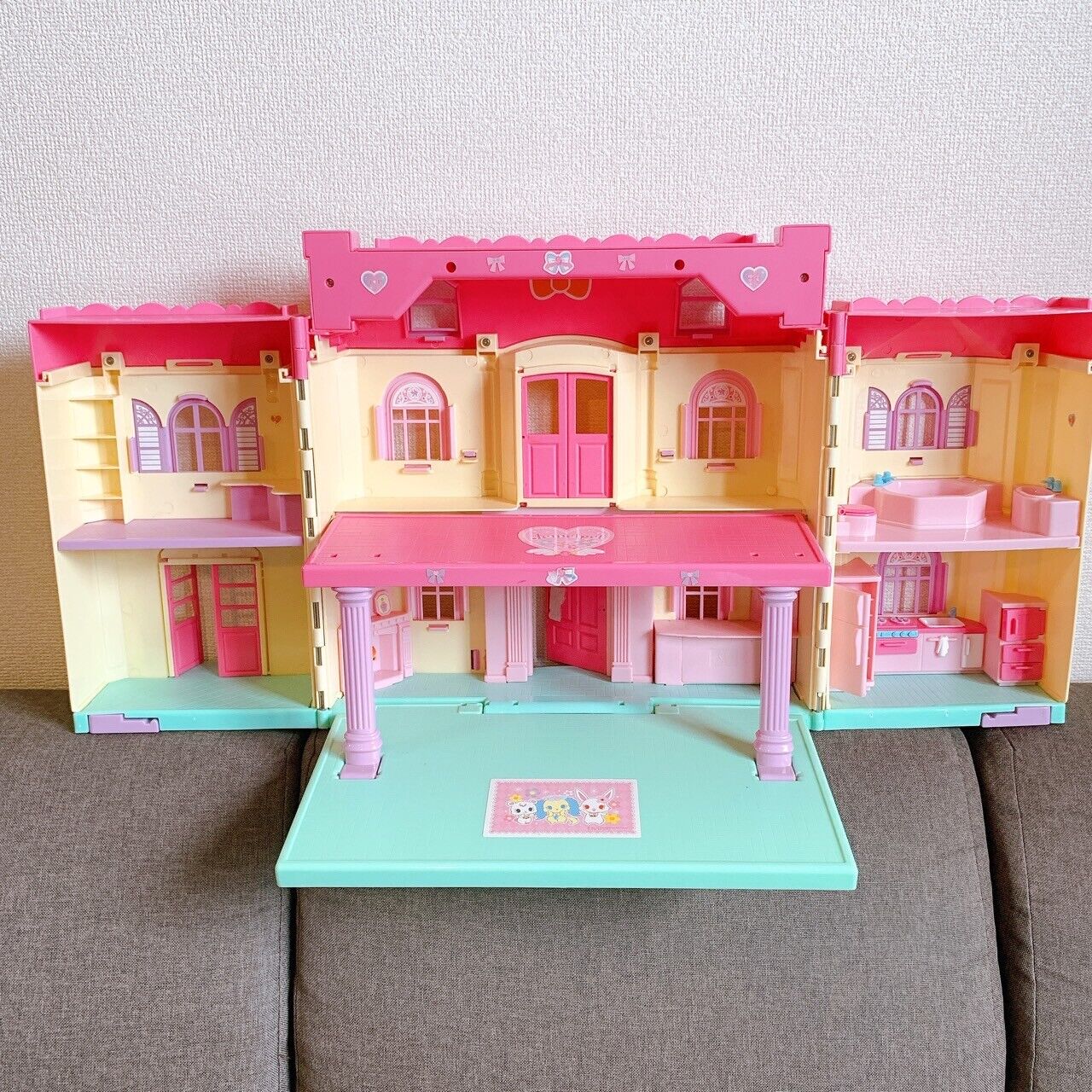 Sanrio Jewelpet Large Doll House Pink Purple Big Toy Furniture Kawaii Character