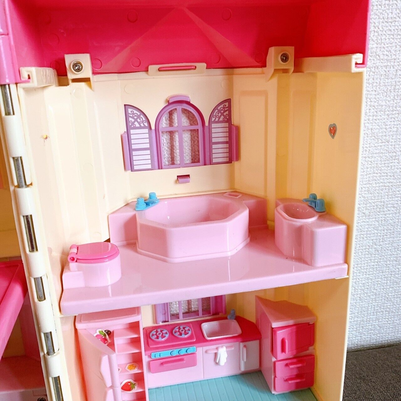 Sanrio Jewelpet Large Doll House Pink Purple Big Toy Furniture Kawaii Character