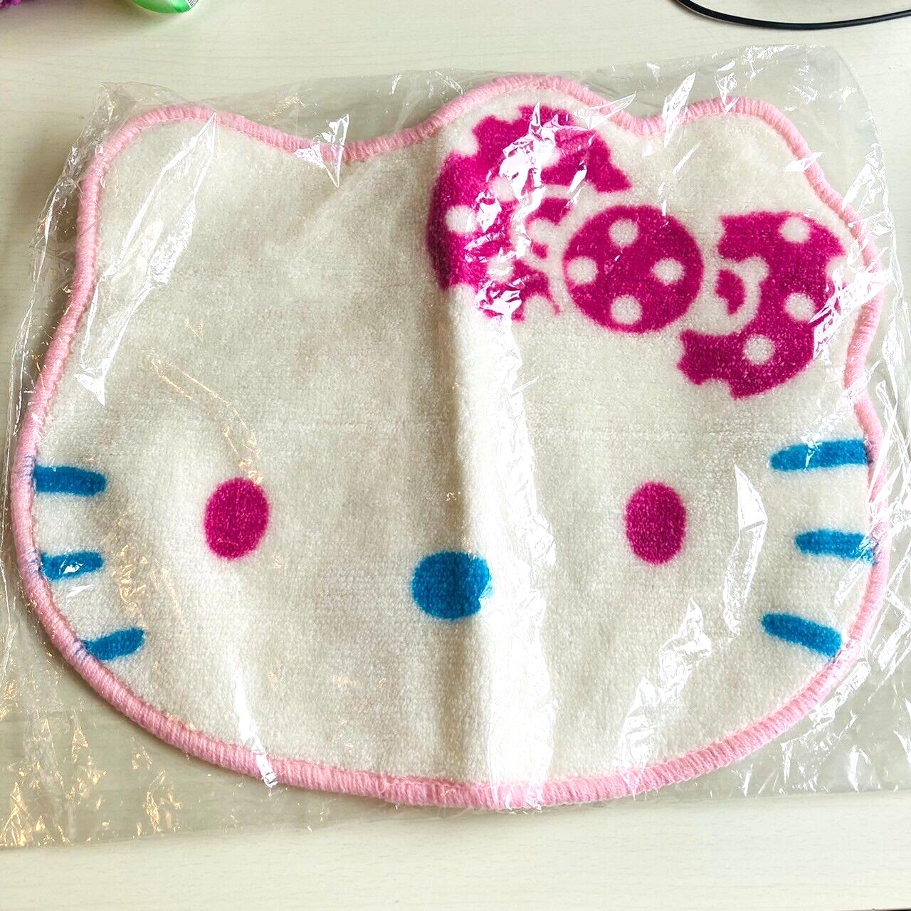 Sanrio Hello Kitty Mat Rug Face White Cat Kitten Kawaii Character Animation Rare